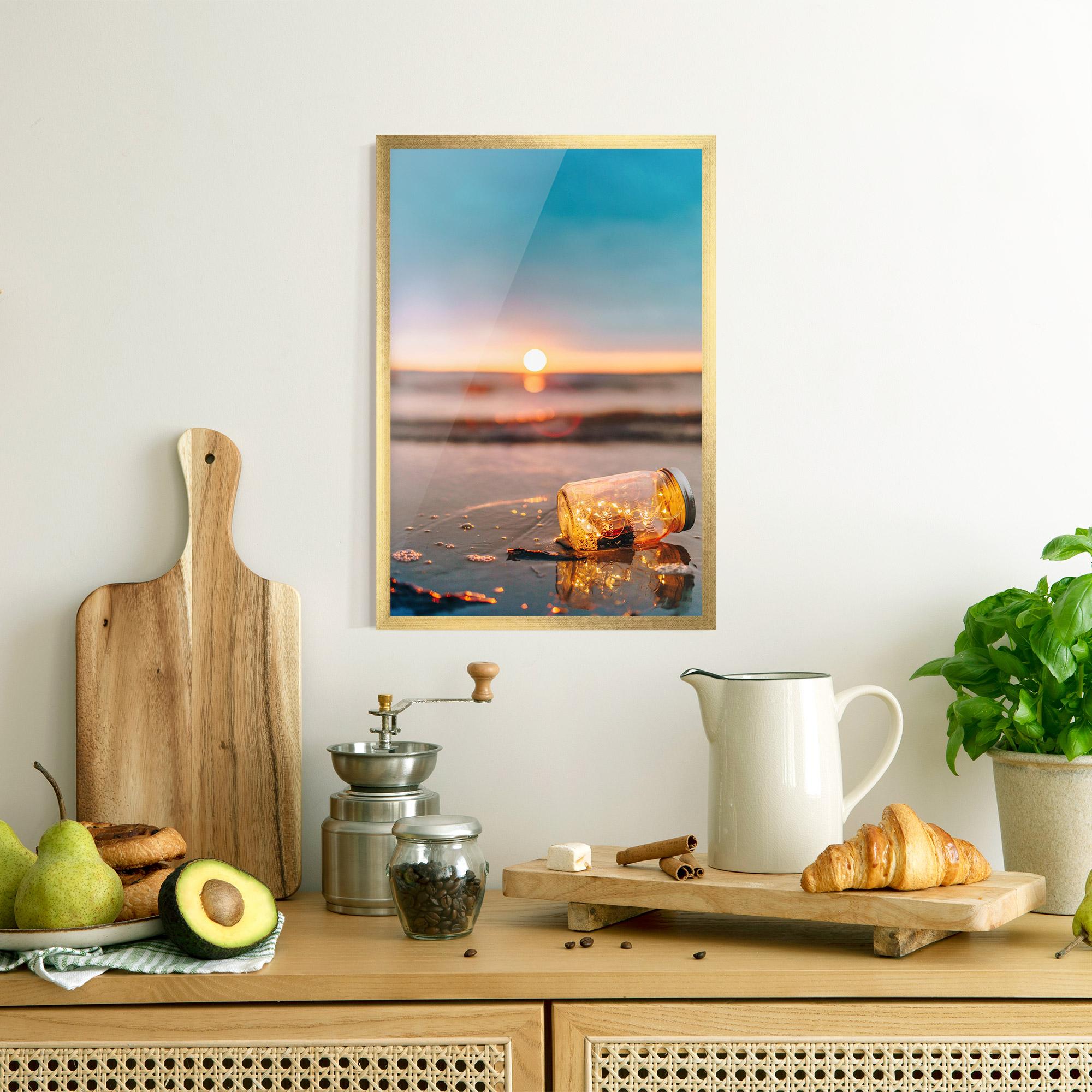 Plakat w Ramie Jar With Lights mockup 8