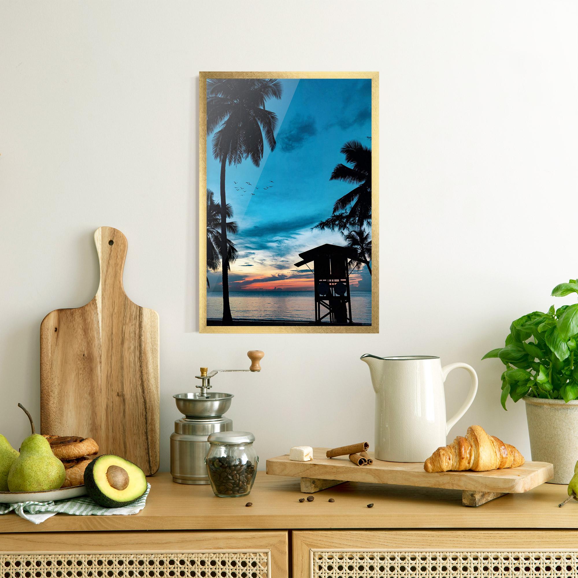 Plakat w Ramie Palm Shilouette mockup 8