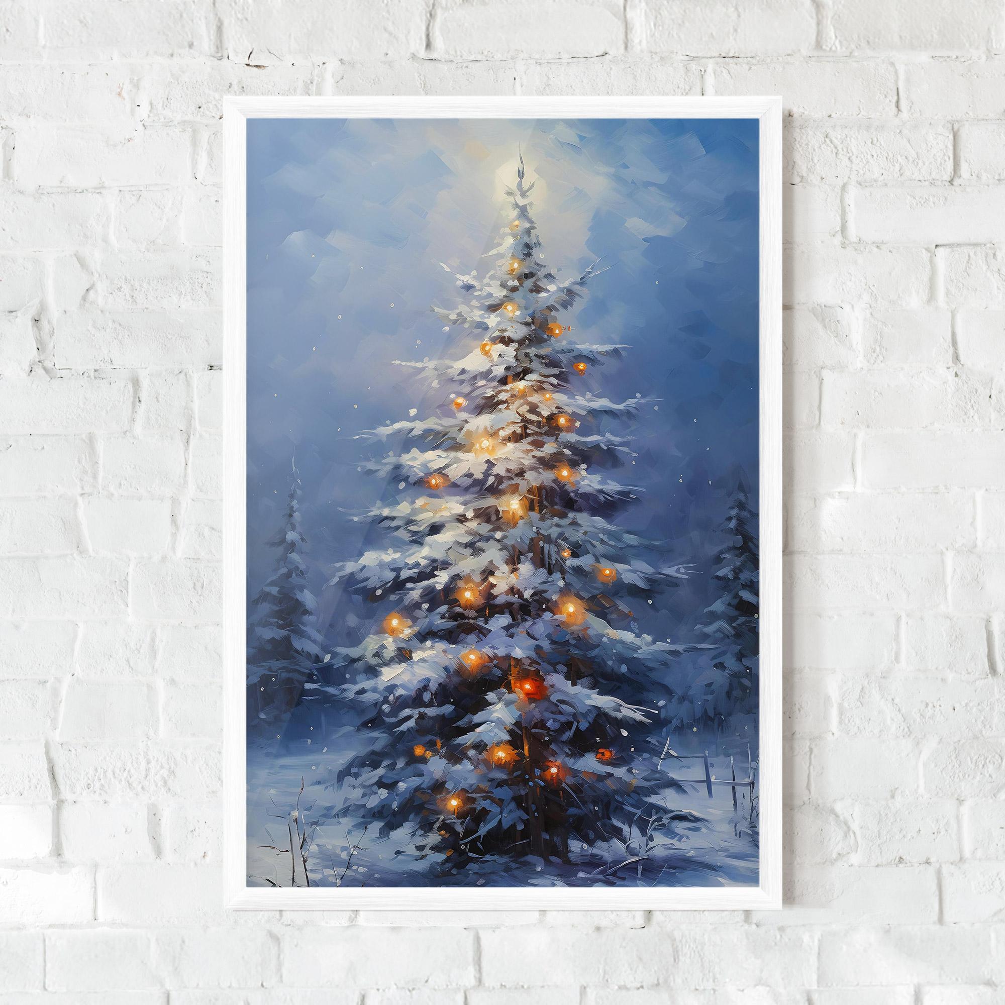 Plakat w Ramie Tall Slender Tree mockup 0