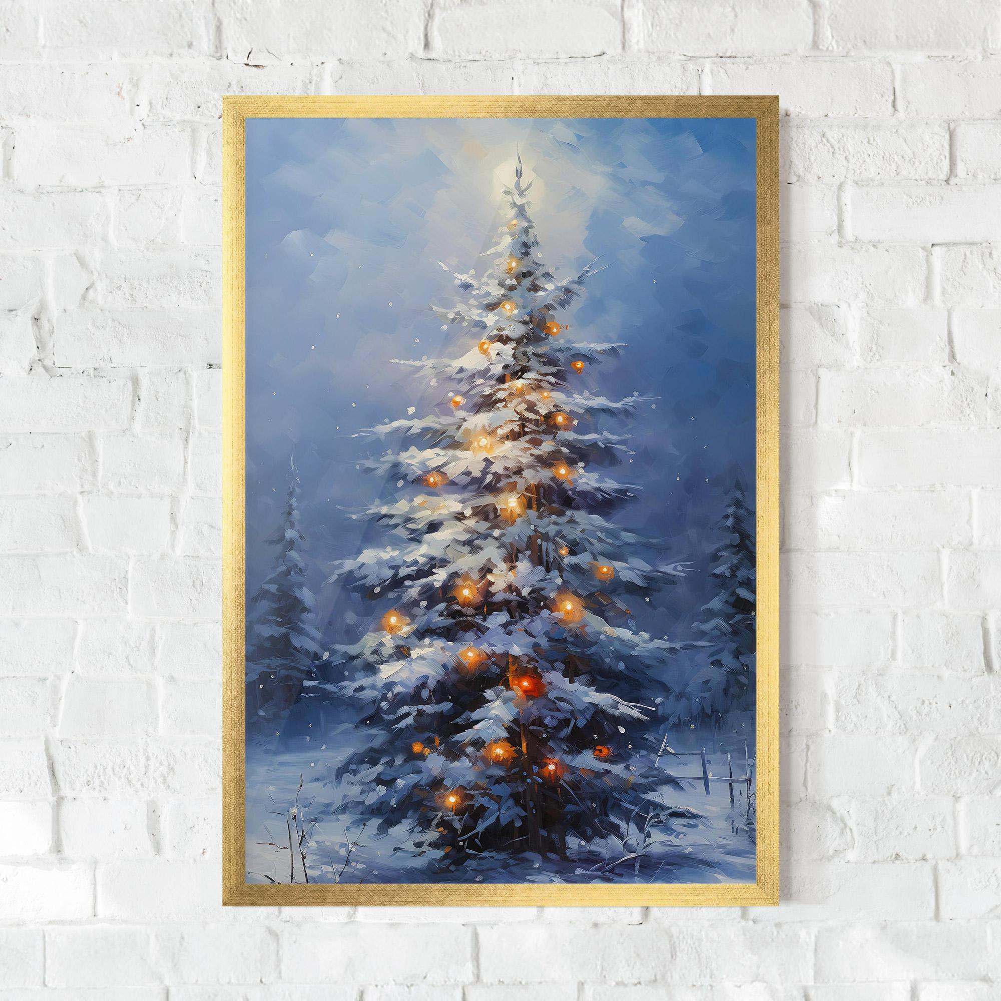 Plakat w Ramie Tall Slender Tree mockup 0