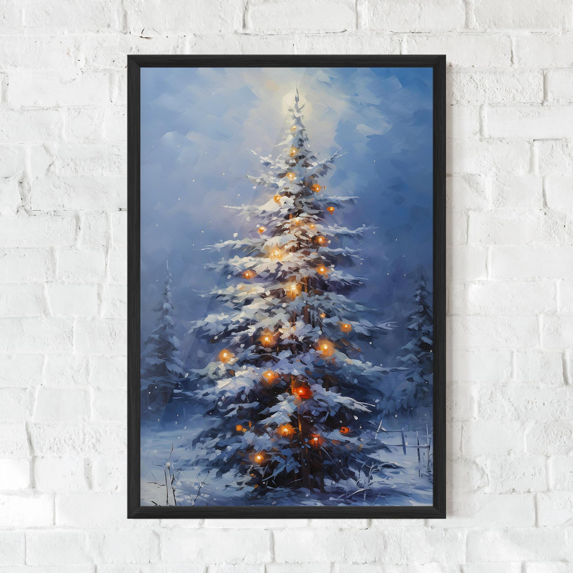 Plakat w Ramie Tall Slender Tree mockup 0