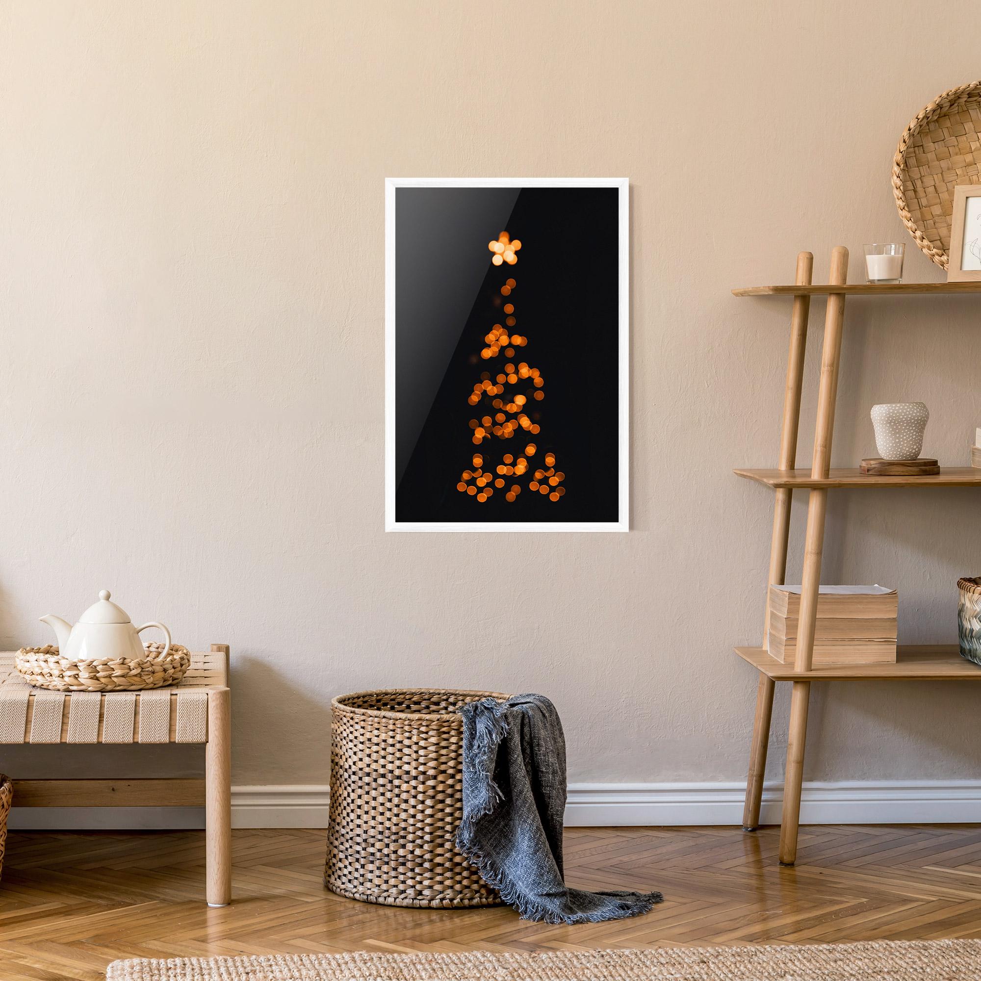 Plakat w Ramie Christmas Lights mockup 9