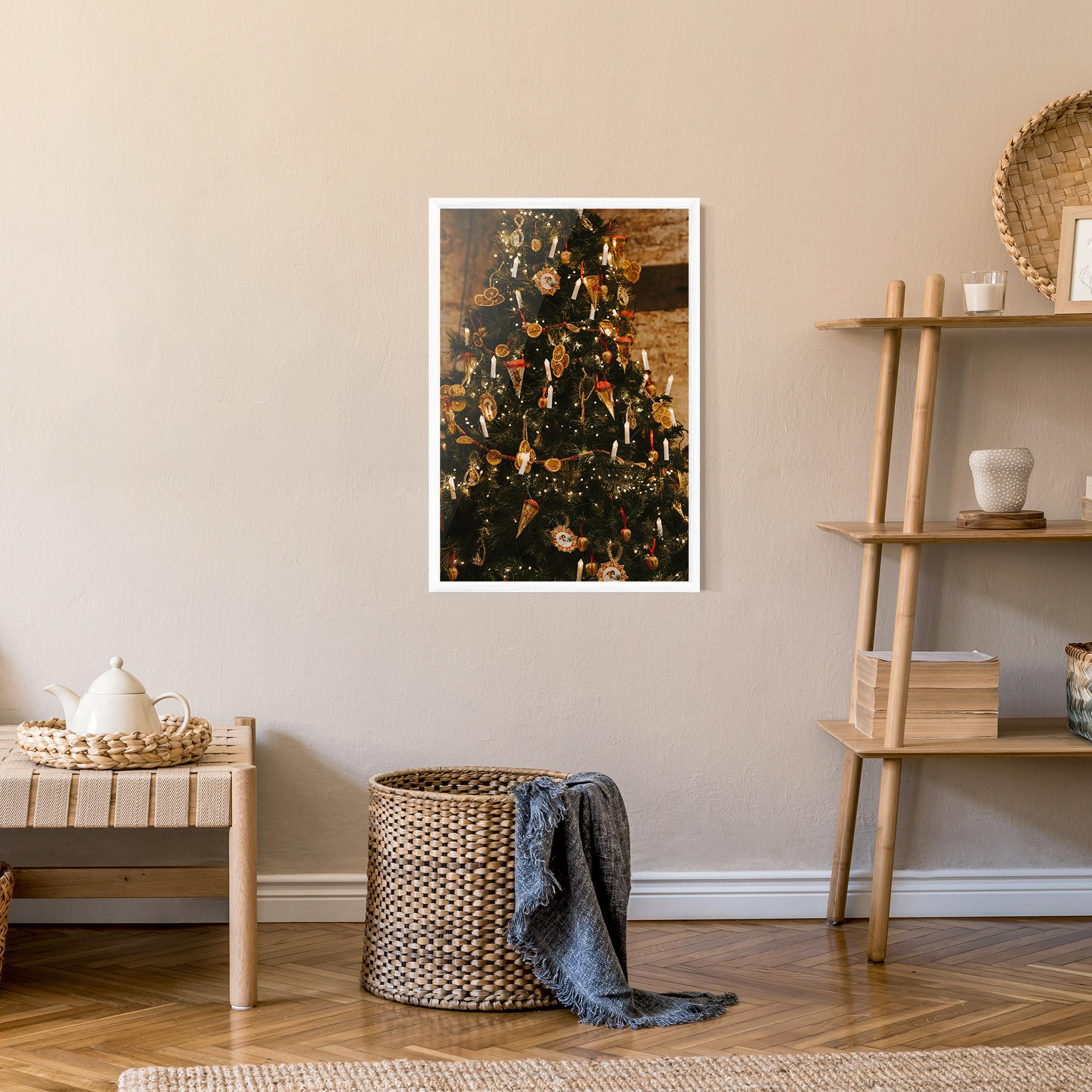 Plakat w Ramie Orange Christmas Decor mockup 9