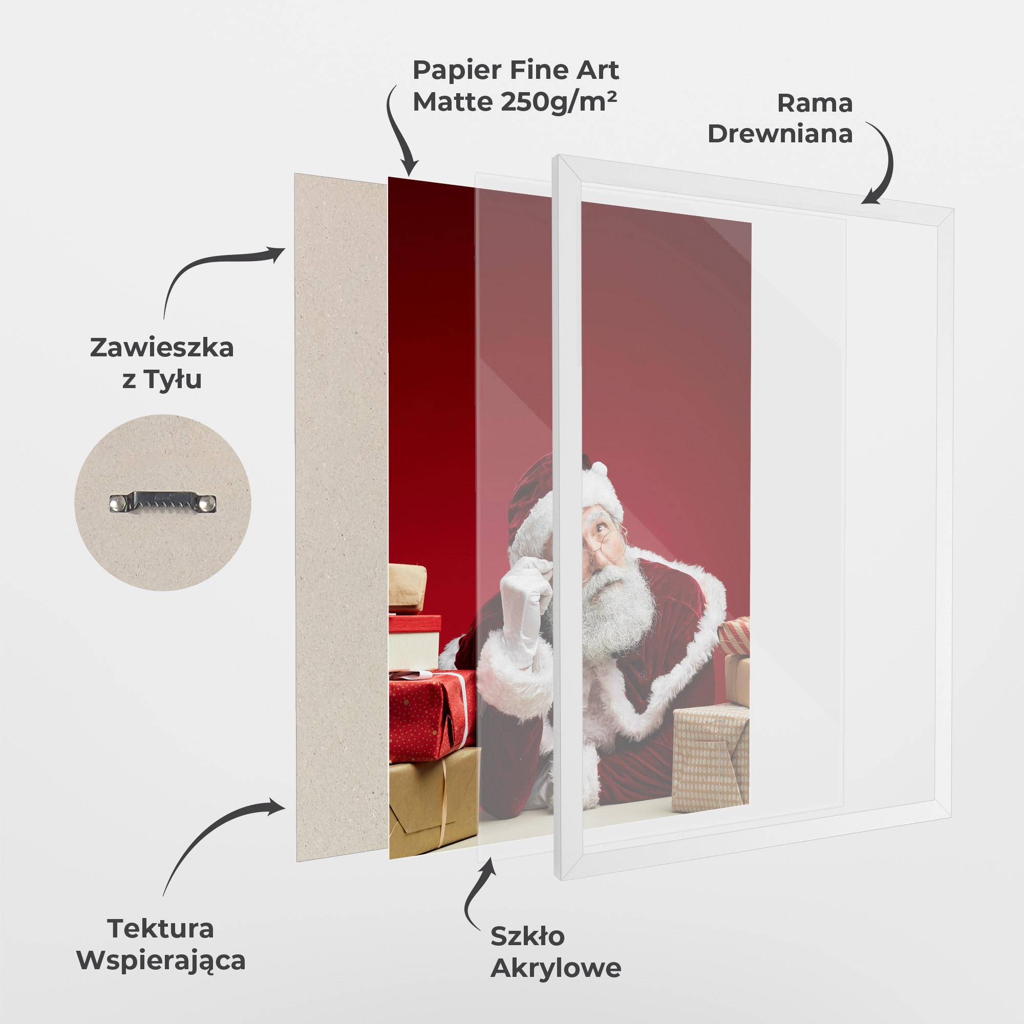 Plakat w Ramie Pensive Santa mockup 1