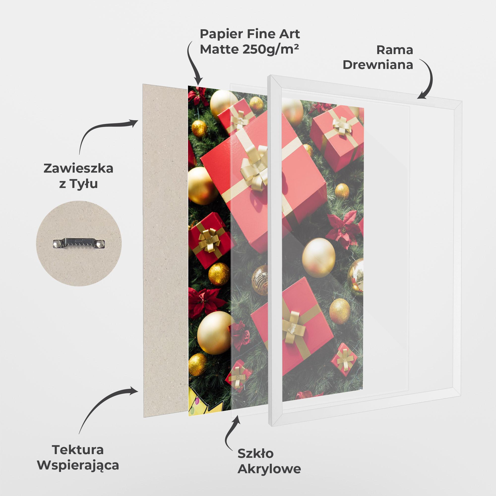 Plakat w Ramie Pretty Red Gifts mockup 1