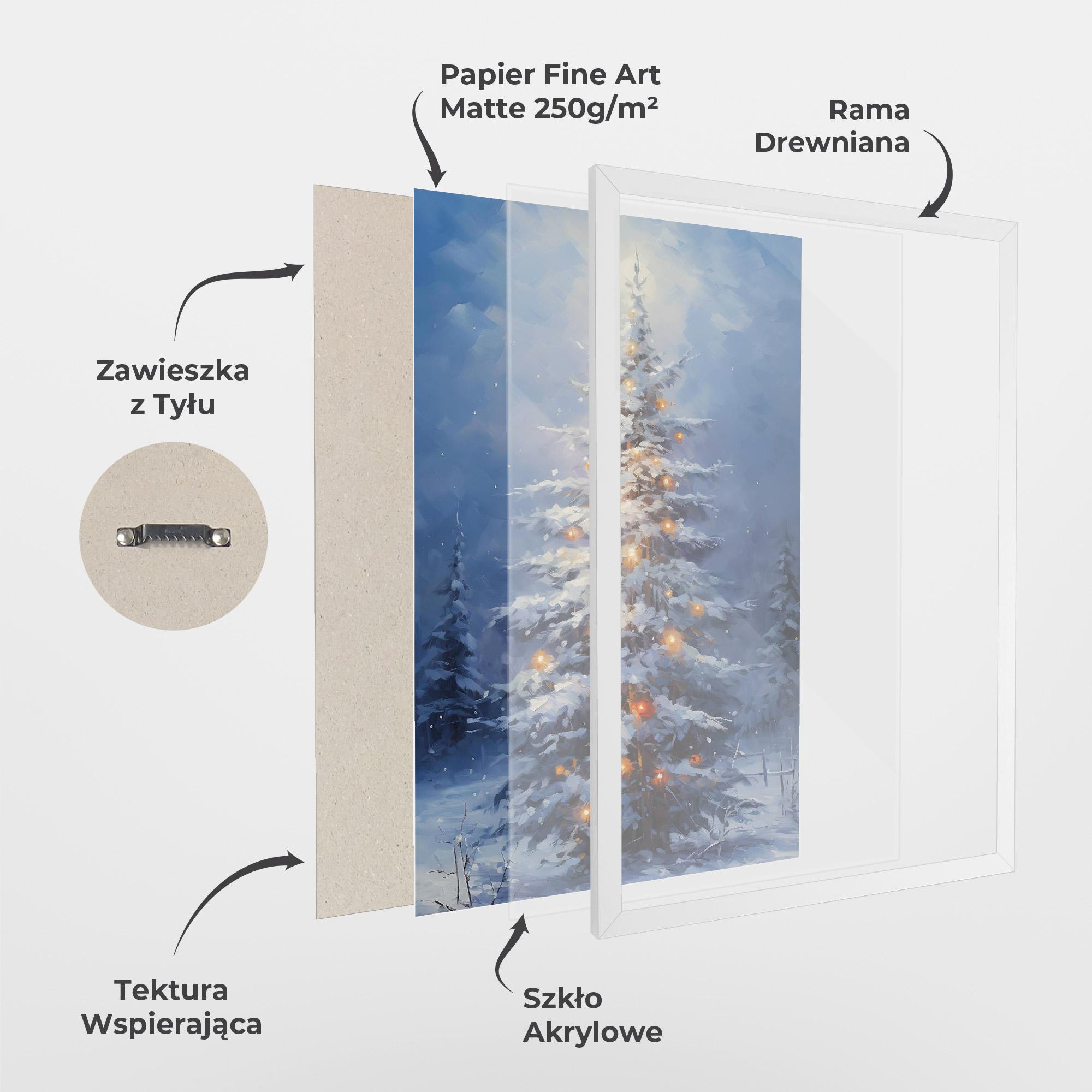 Plakat w Ramie Tall Slender Tree mockup 1