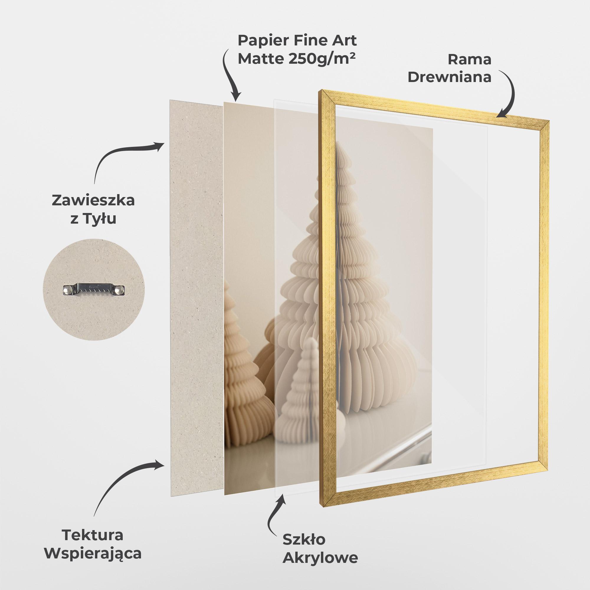 Plakat w Ramie Paper Tree mockup 1