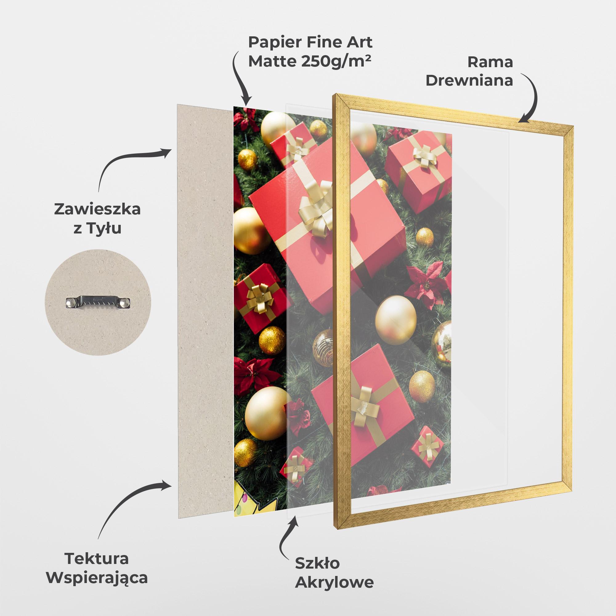 Plakat w Ramie Pretty Red Gifts mockup 1