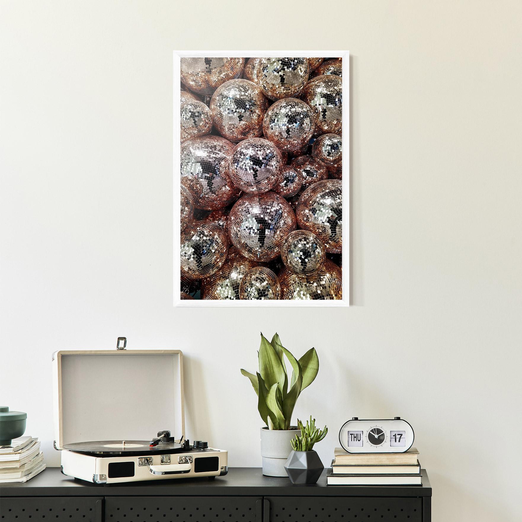 Plakat w Ramie Christmas Disko Balls mockup 2