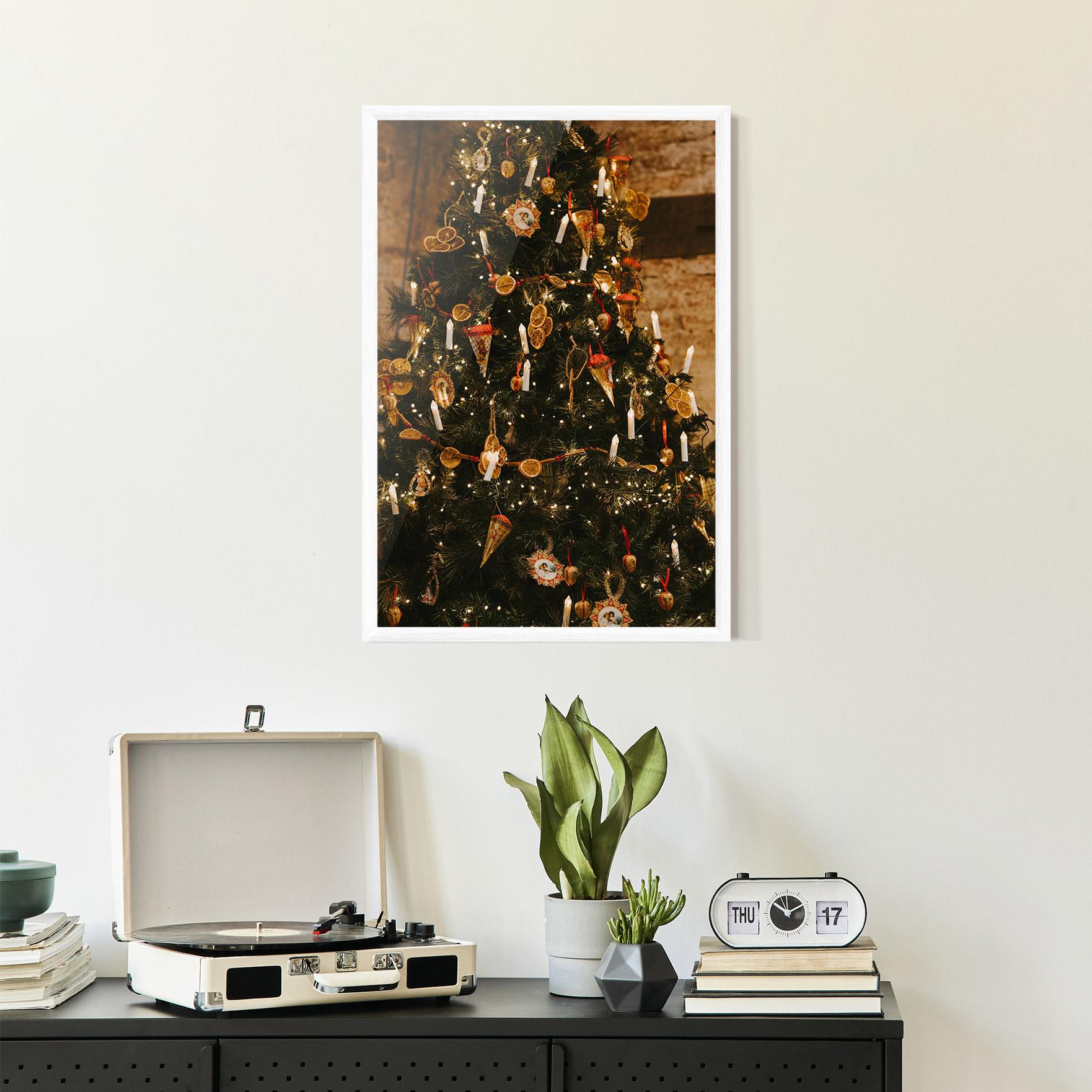 Plakat w Ramie Orange Christmas Decor mockup 2