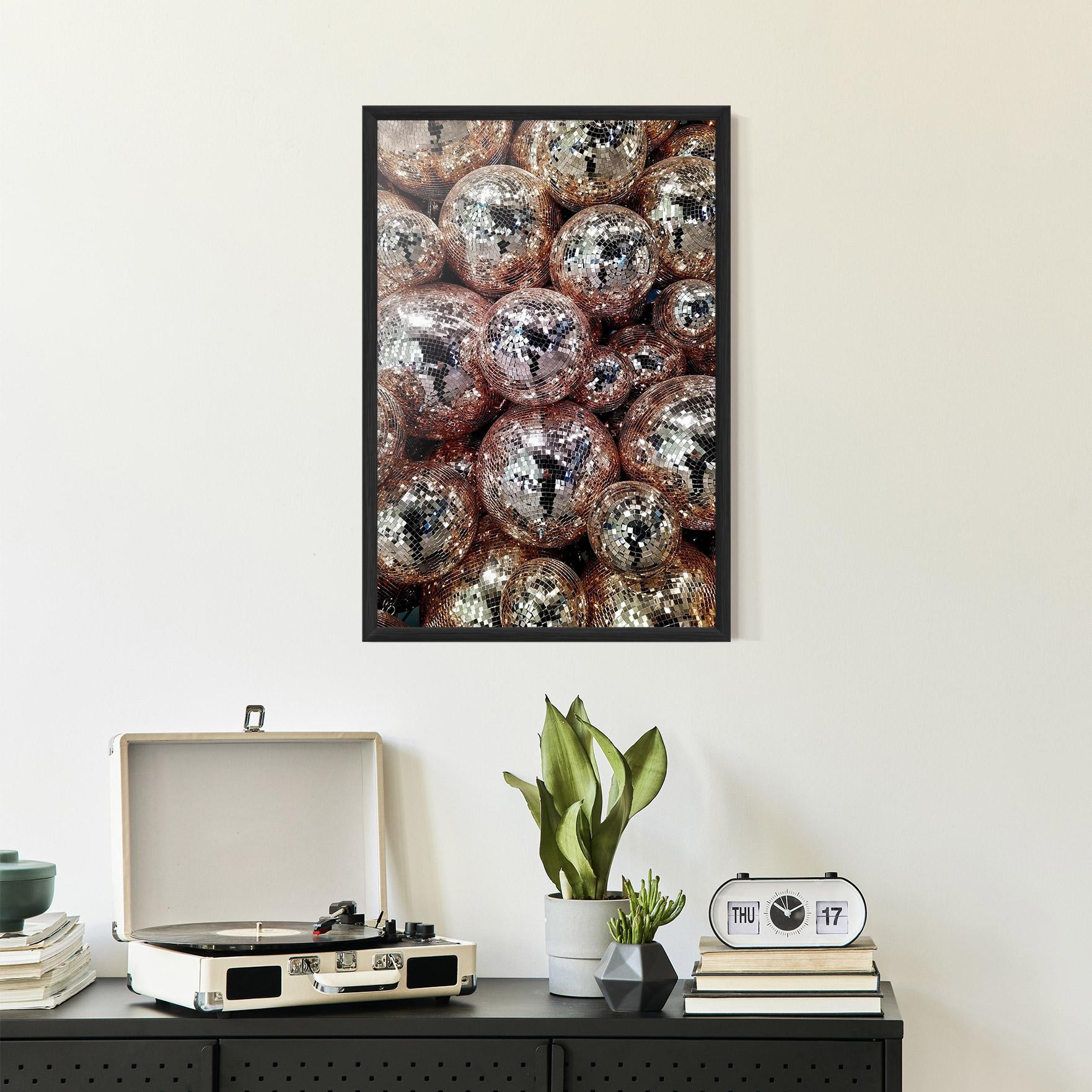 Plakat w Ramie Christmas Disko Balls mockup 2