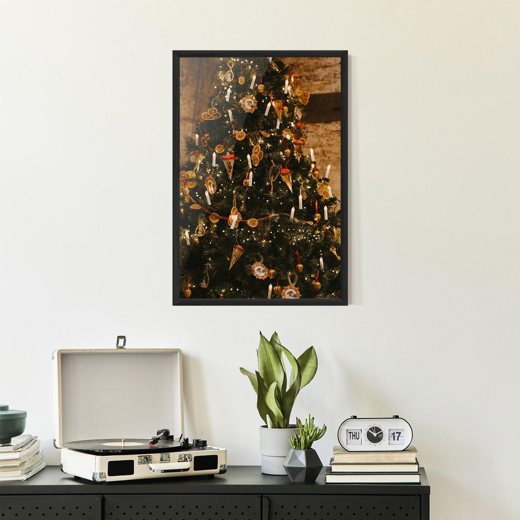 Plakat w Ramie Orange Christmas Decor mockup 2