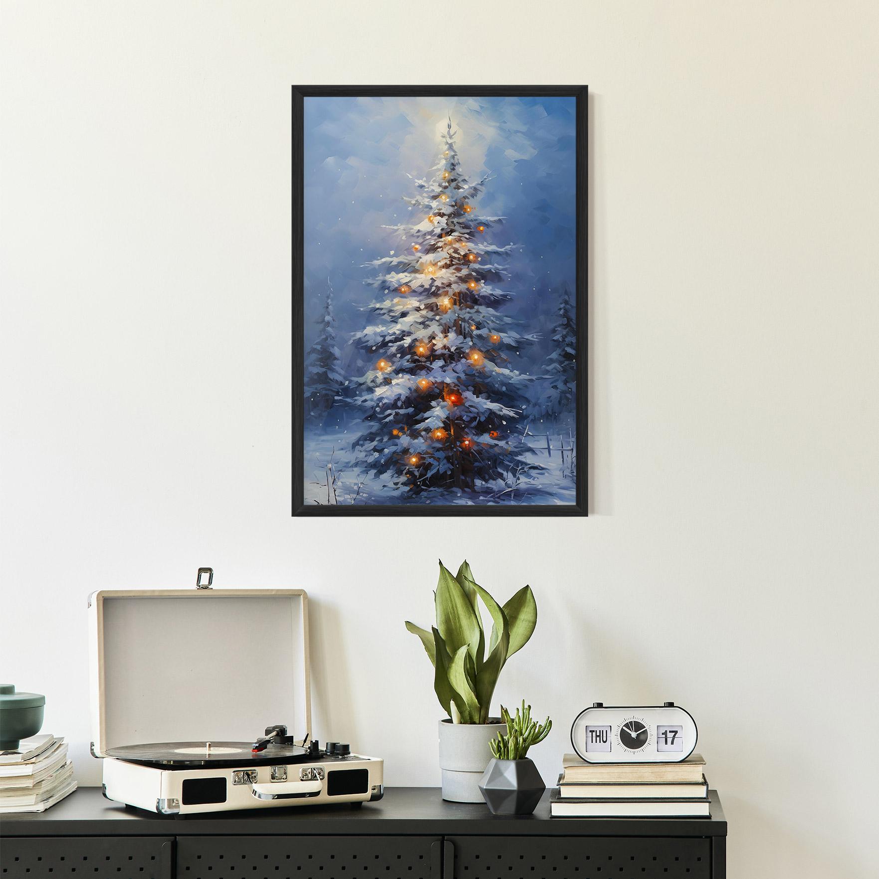 Plakat w Ramie Tall Slender Tree mockup 2