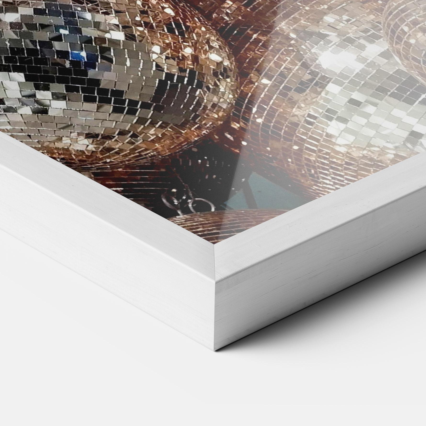 Plakat w Ramie Christmas Disko Balls mockup 3