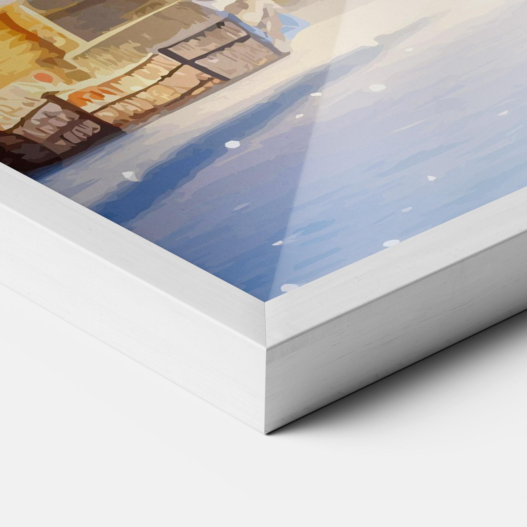 Plakat w Ramie Fairy Tale Christmas House mockup 3