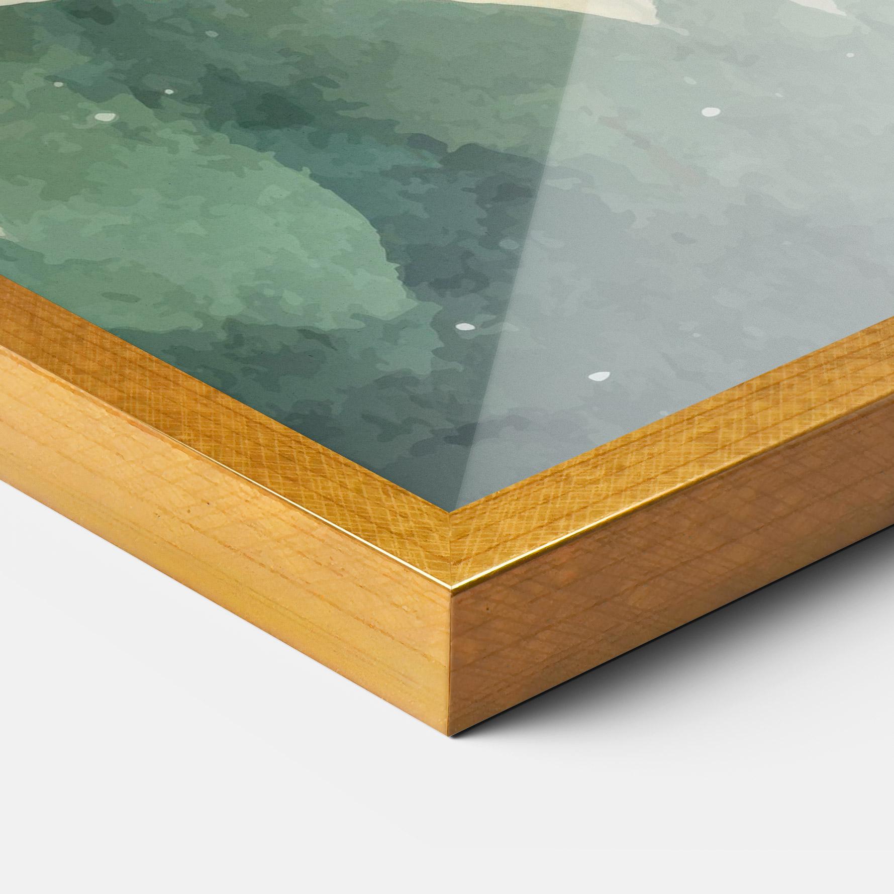 Plakat w Ramie Christmas Landscape mockup 3