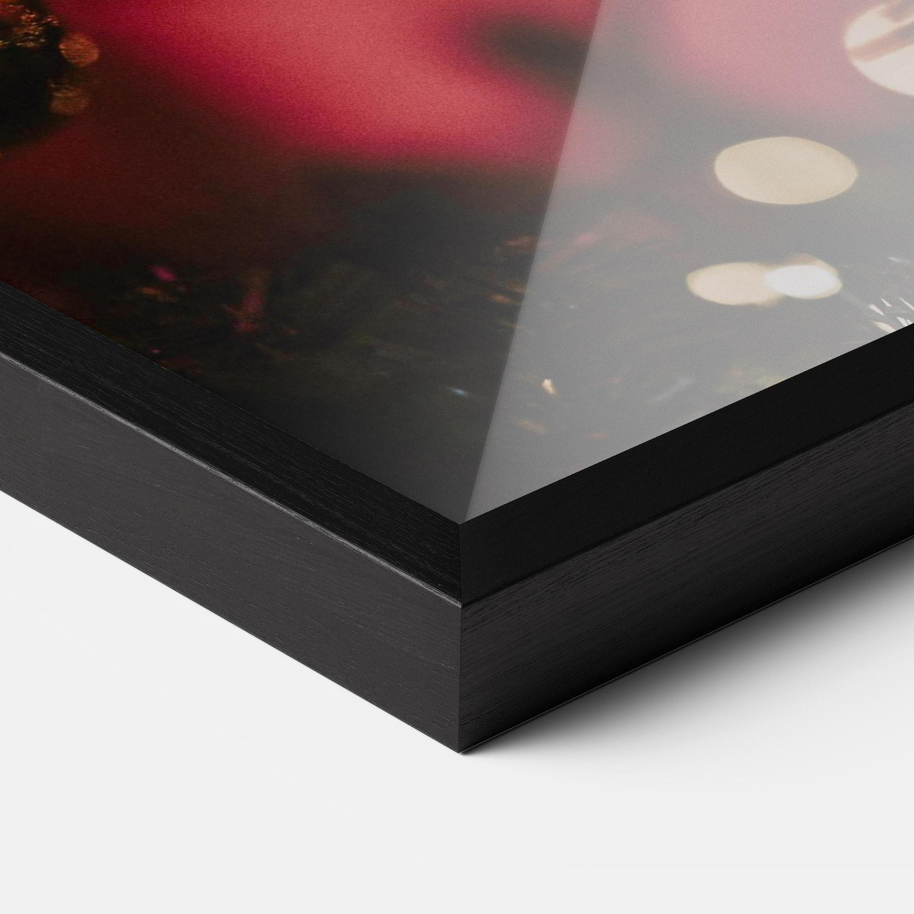 Plakat w Ramie Dark Pink Christmas Balls mockup 3