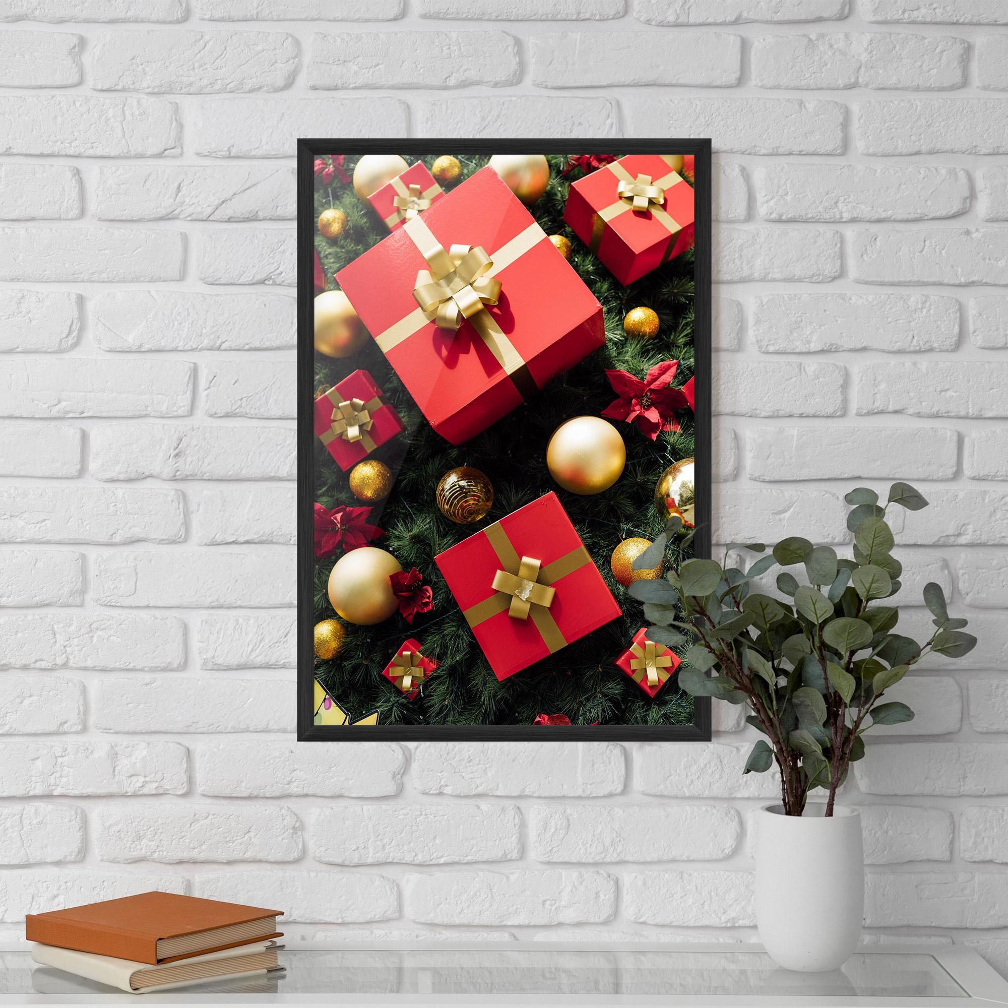 Plakat w Ramie Pretty Red Gifts mockup 5