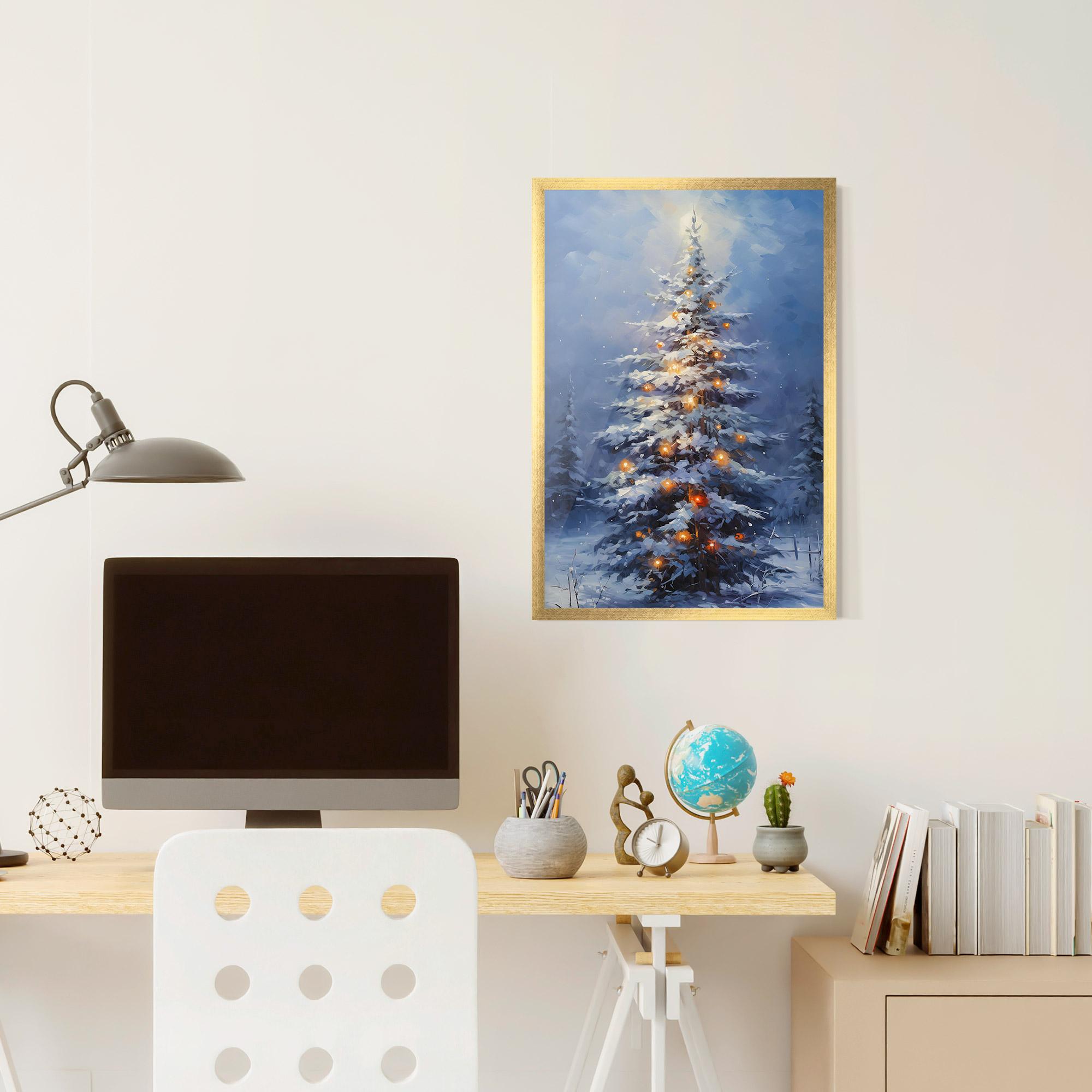 Plakat w Ramie Tall Slender Tree mockup 6