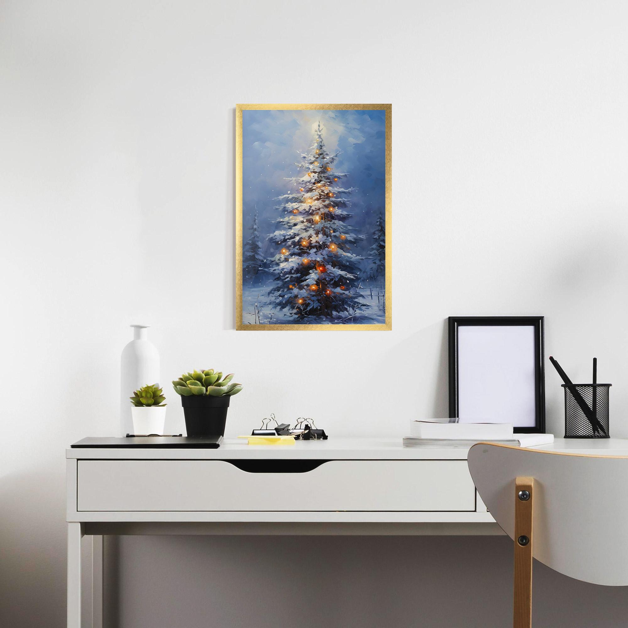 Plakat w Ramie Tall Slender Tree mockup 7