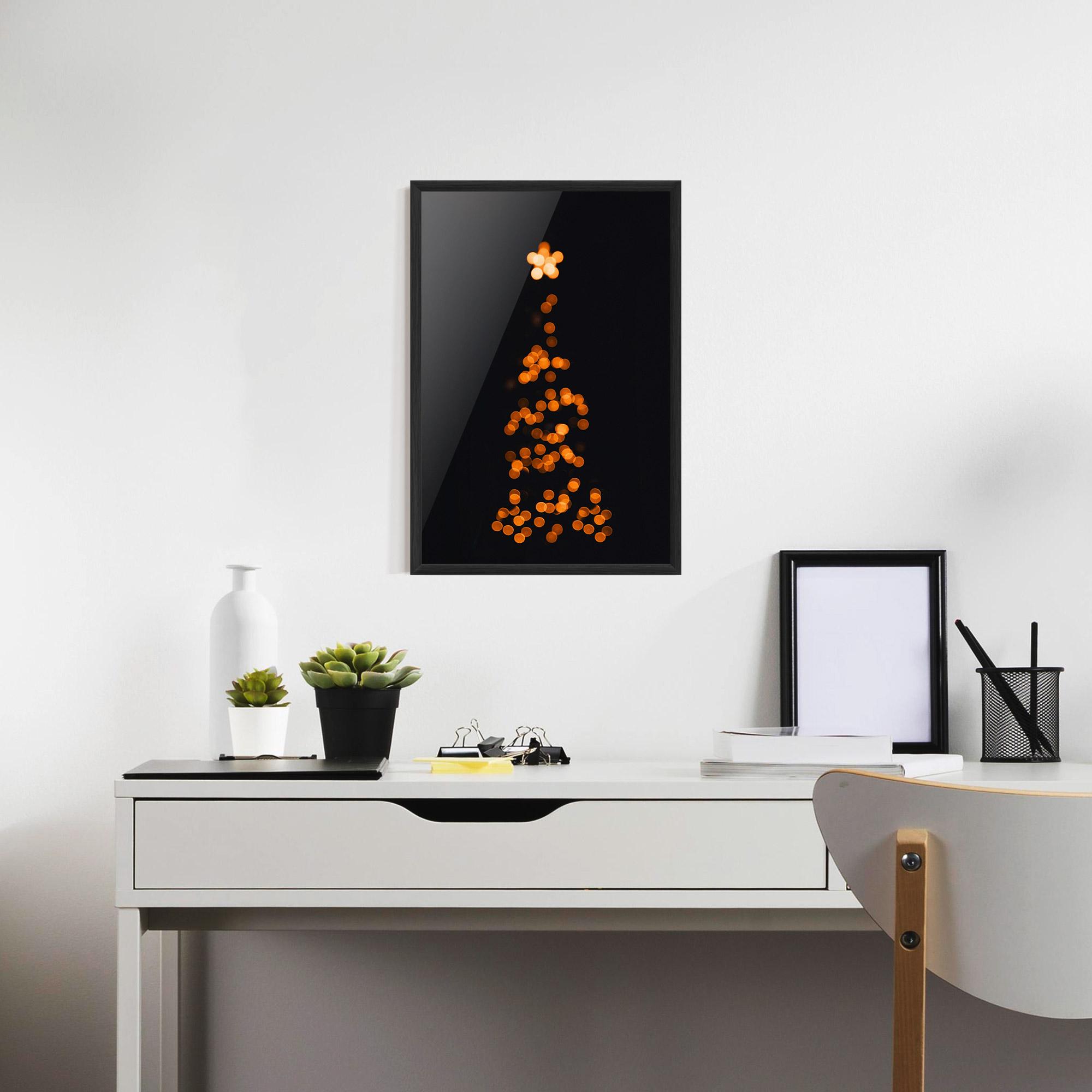 Plakat w Ramie Christmas Lights mockup 7