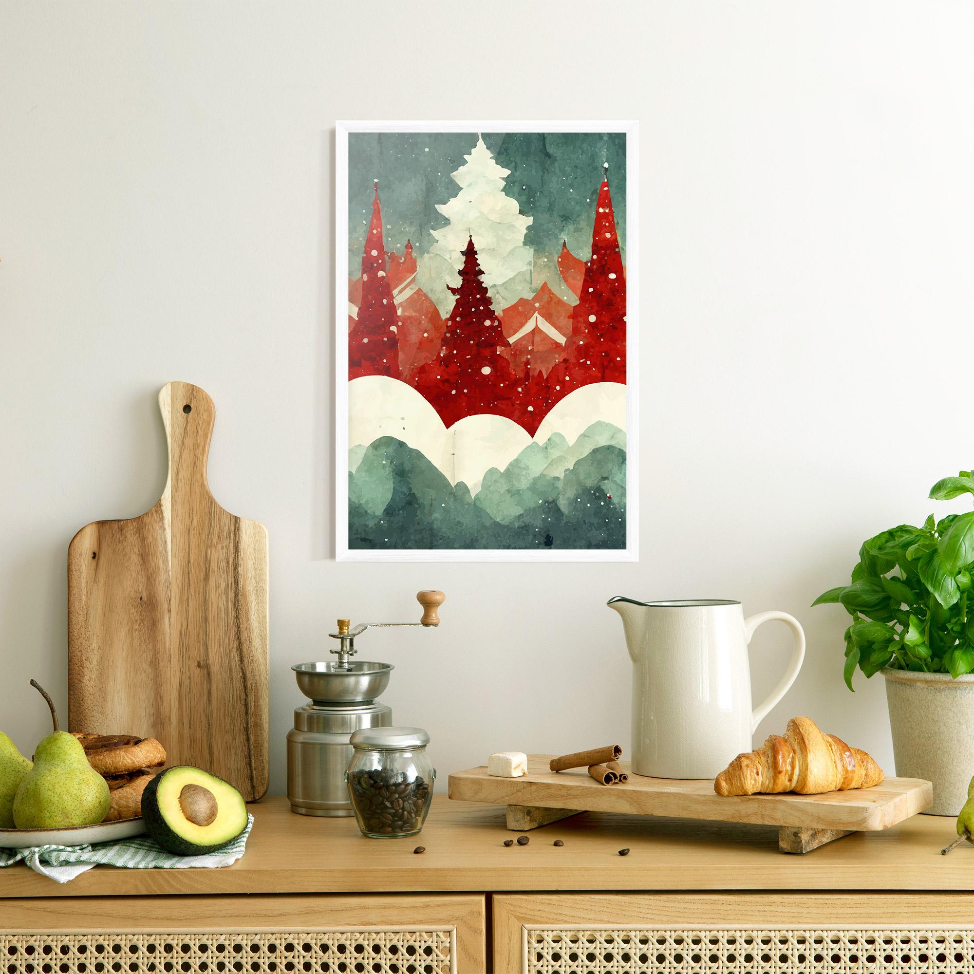 Plakat w Ramie Christmas Landscape mockup 8