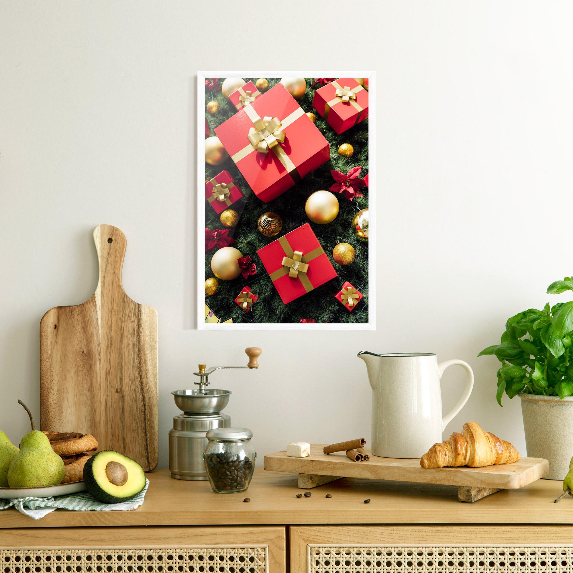 Plakat w Ramie Pretty Red Gifts mockup 8
