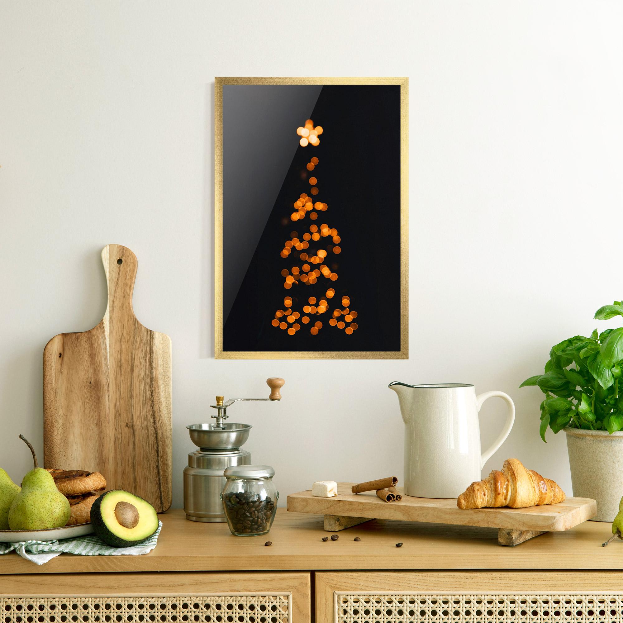 Plakat w Ramie Christmas Lights mockup 8