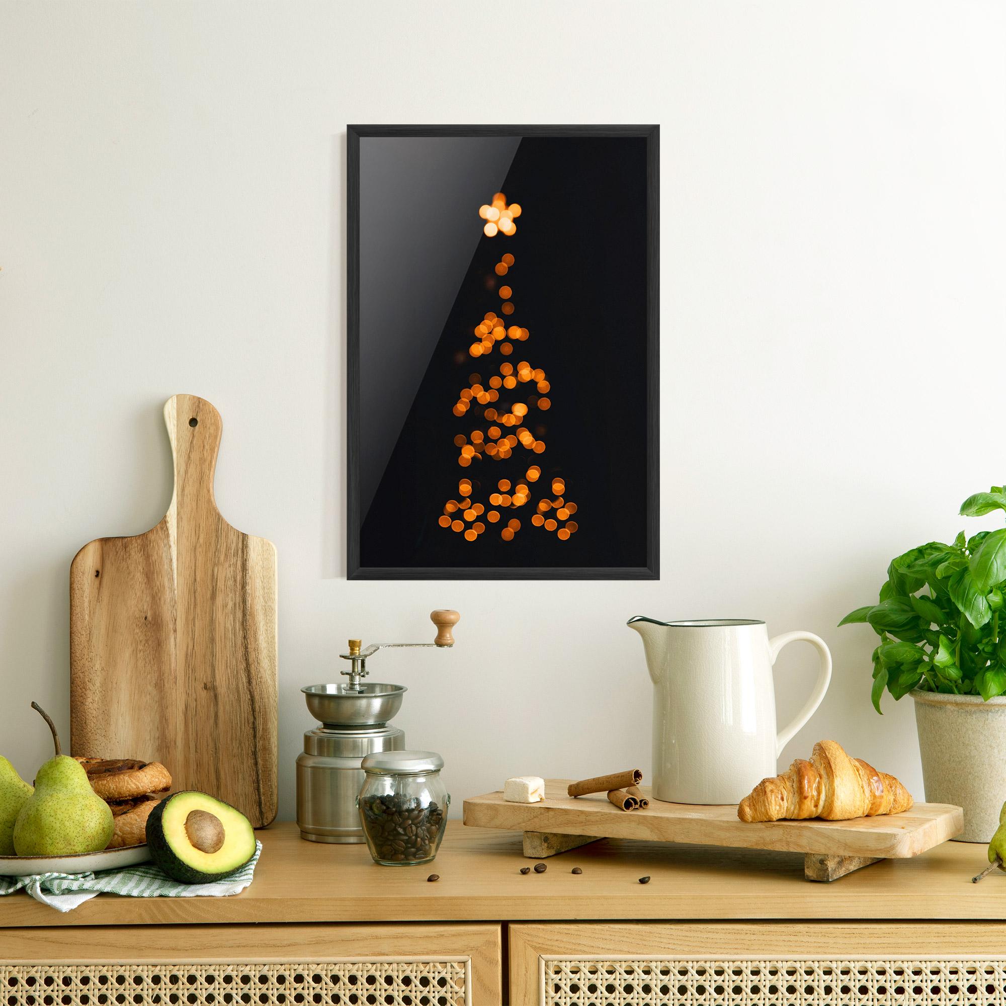 Plakat w Ramie Christmas Lights mockup 8