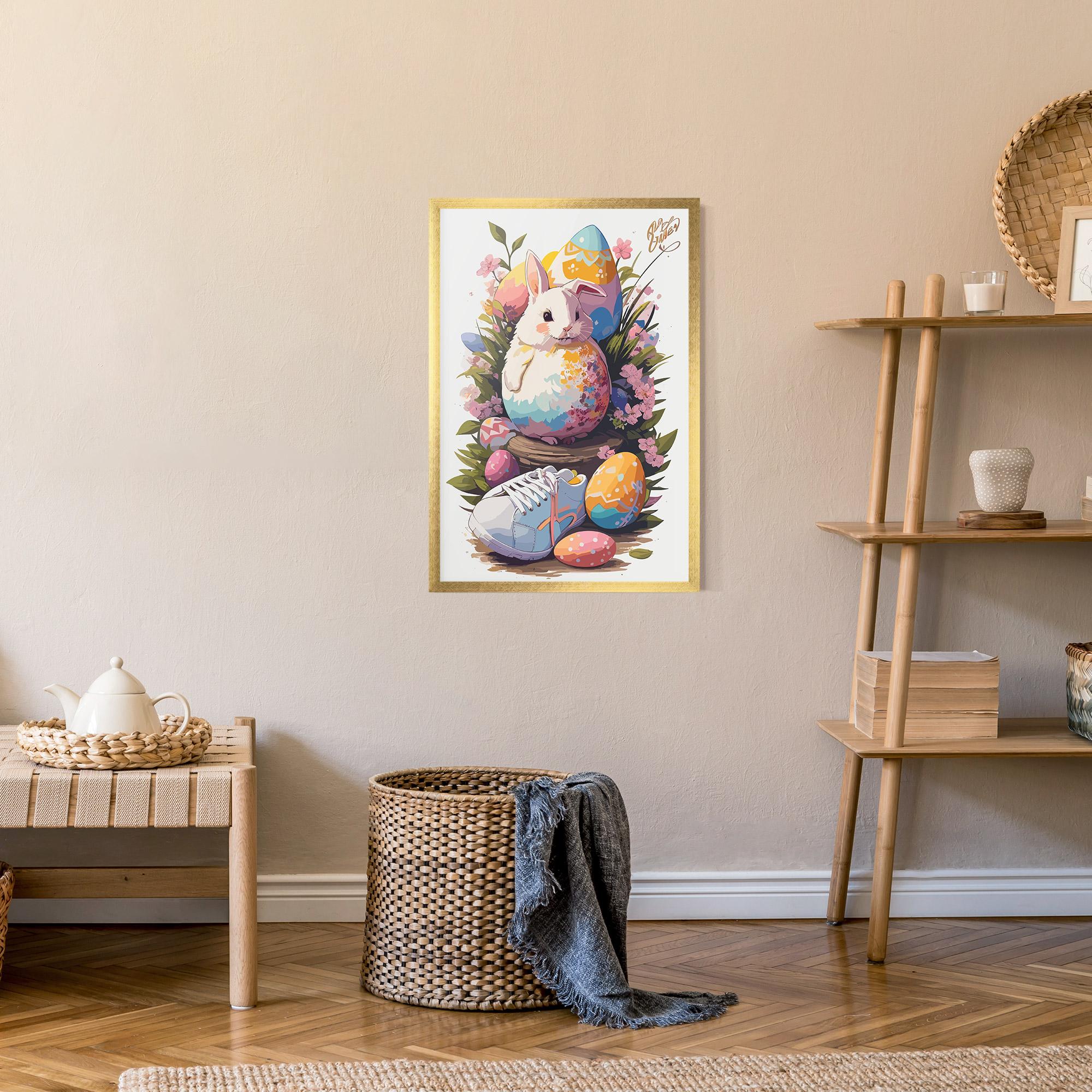 Plakat w Ramie Fatt Cute Bunny mockup 9