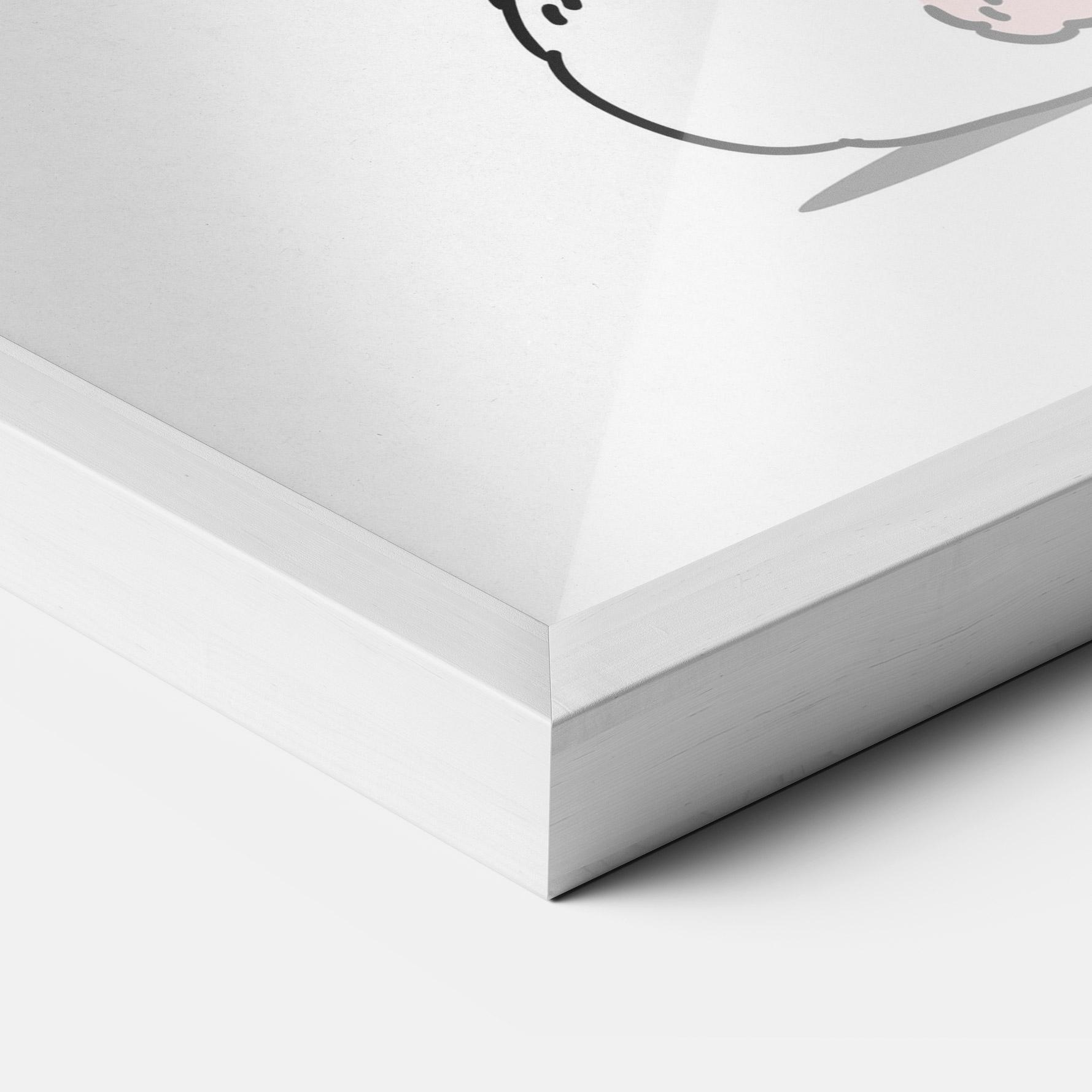 Plakat w Ramie Cute Spring Bunny mockup 3