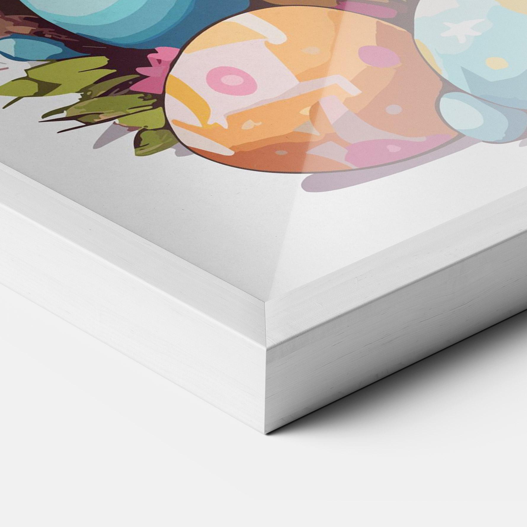 Plakat w Ramie White Easter Bunny mockup 3