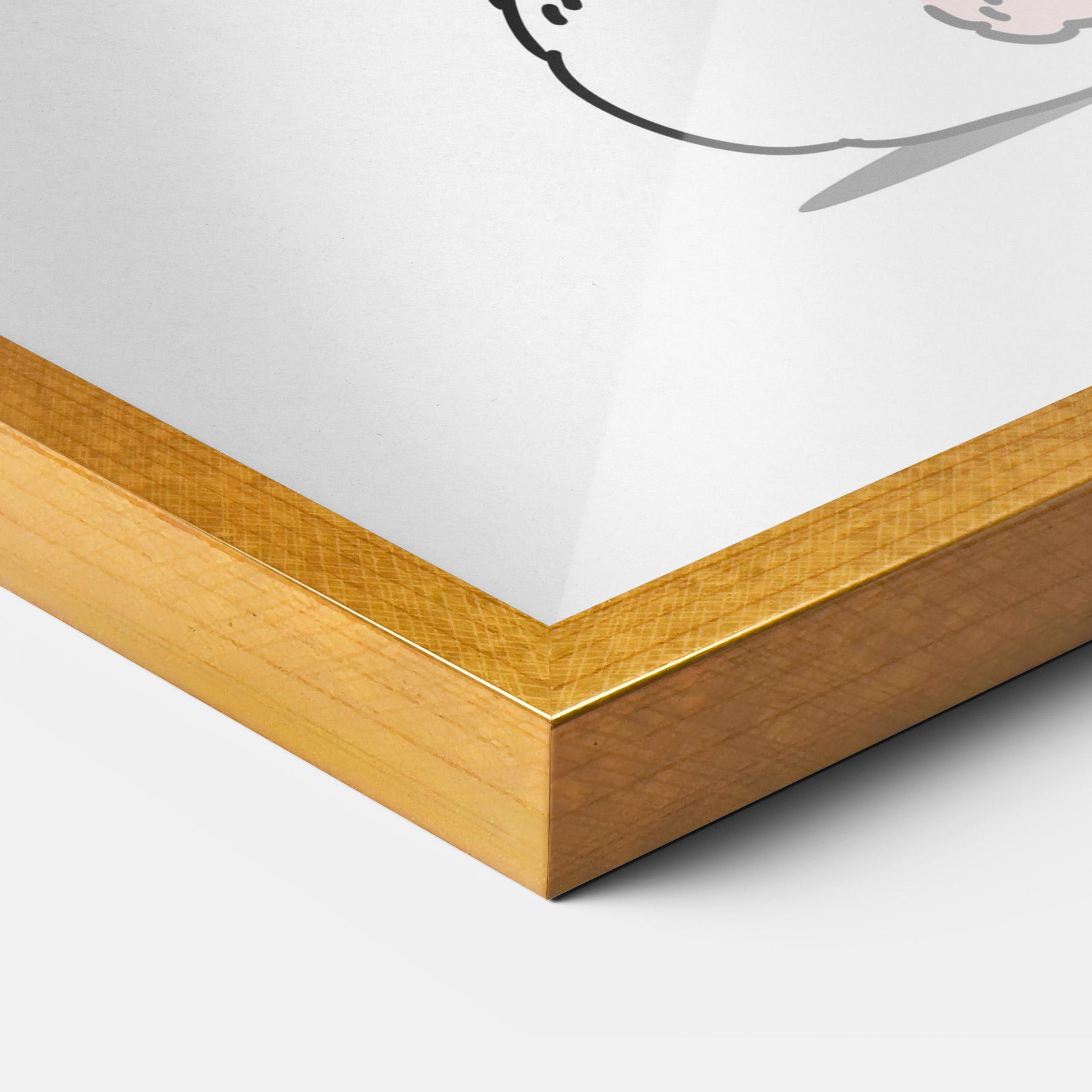 Plakat w Ramie Cute Spring Bunny mockup 3