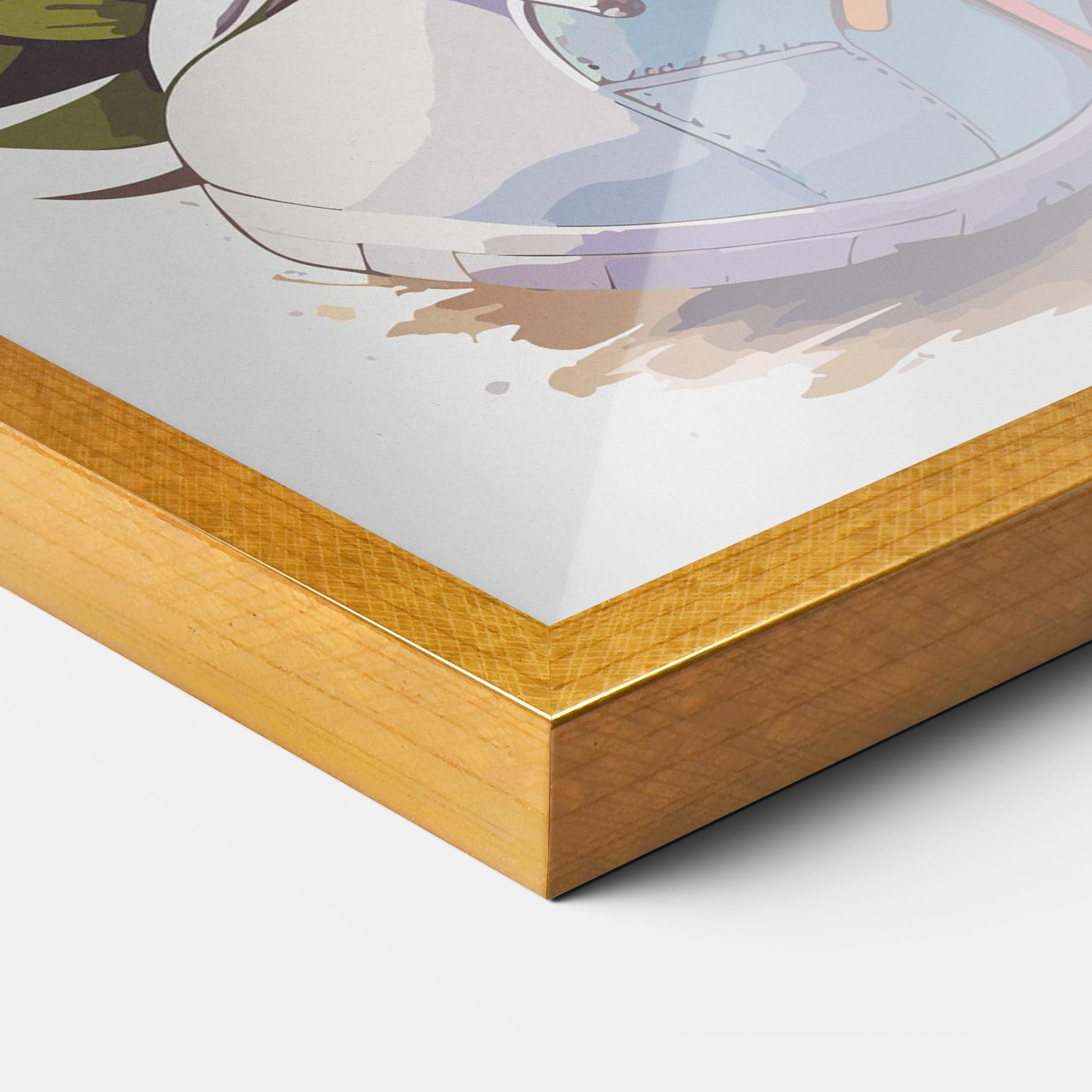 Plakat w Ramie Fatt Cute Bunny mockup 3