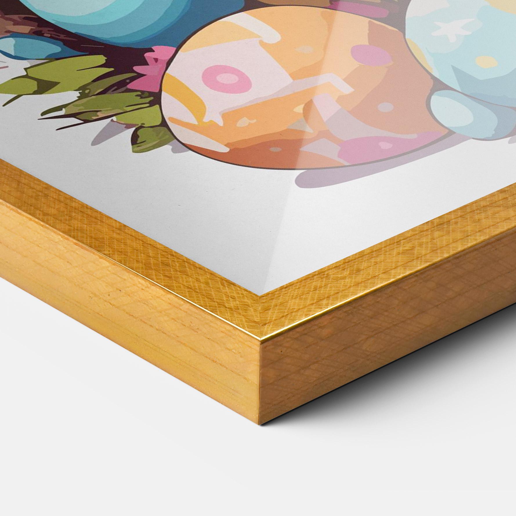 Plakat w Ramie White Easter Bunny mockup 3