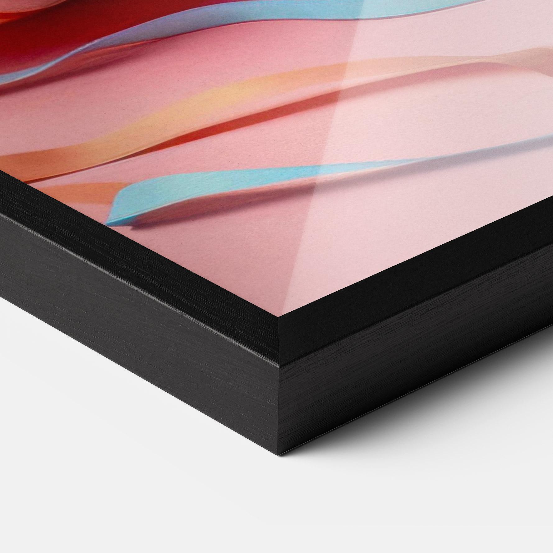 Plakat w Ramie Easter Eggs Ribbons mockup 3