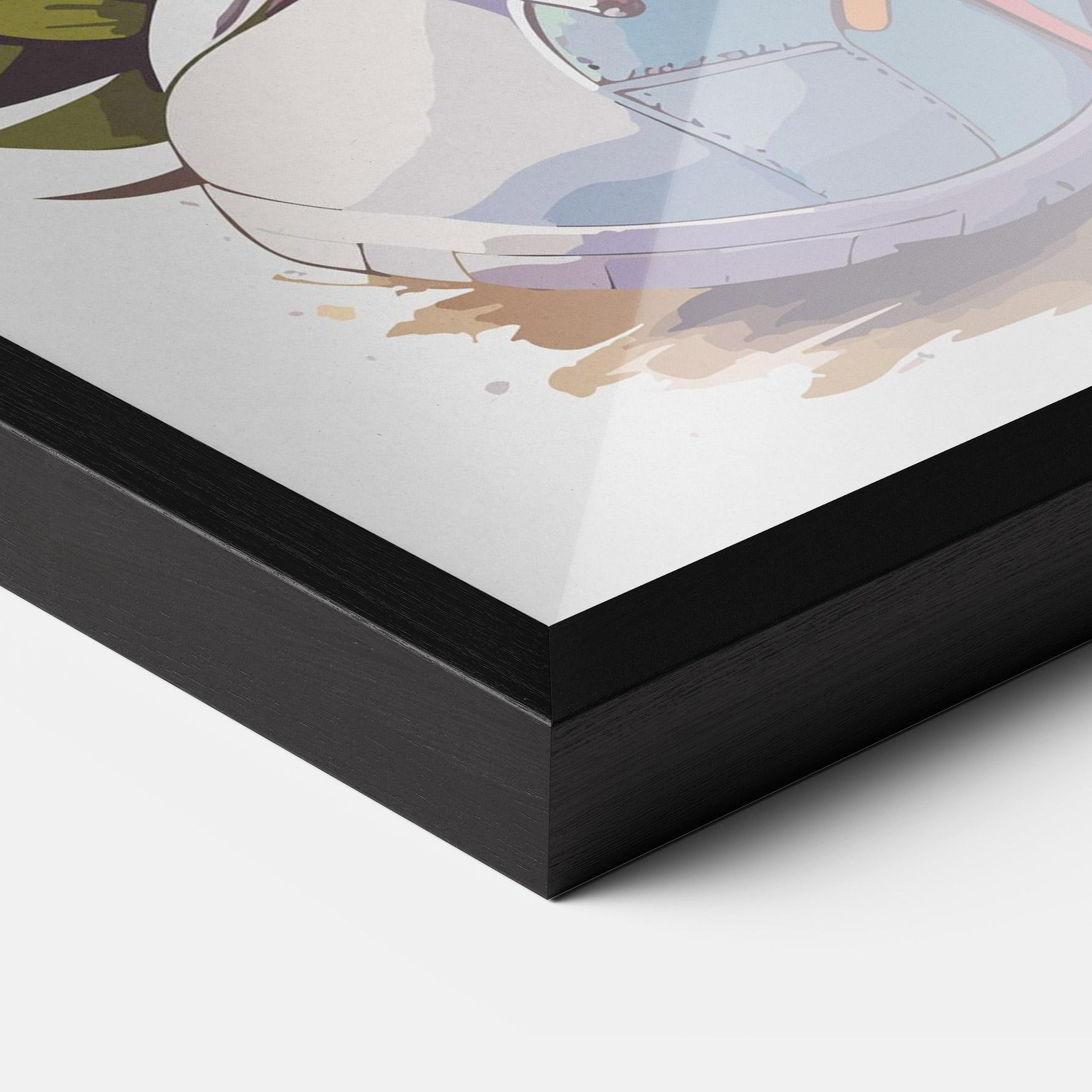 Plakat w Ramie Fatt Cute Bunny mockup 3