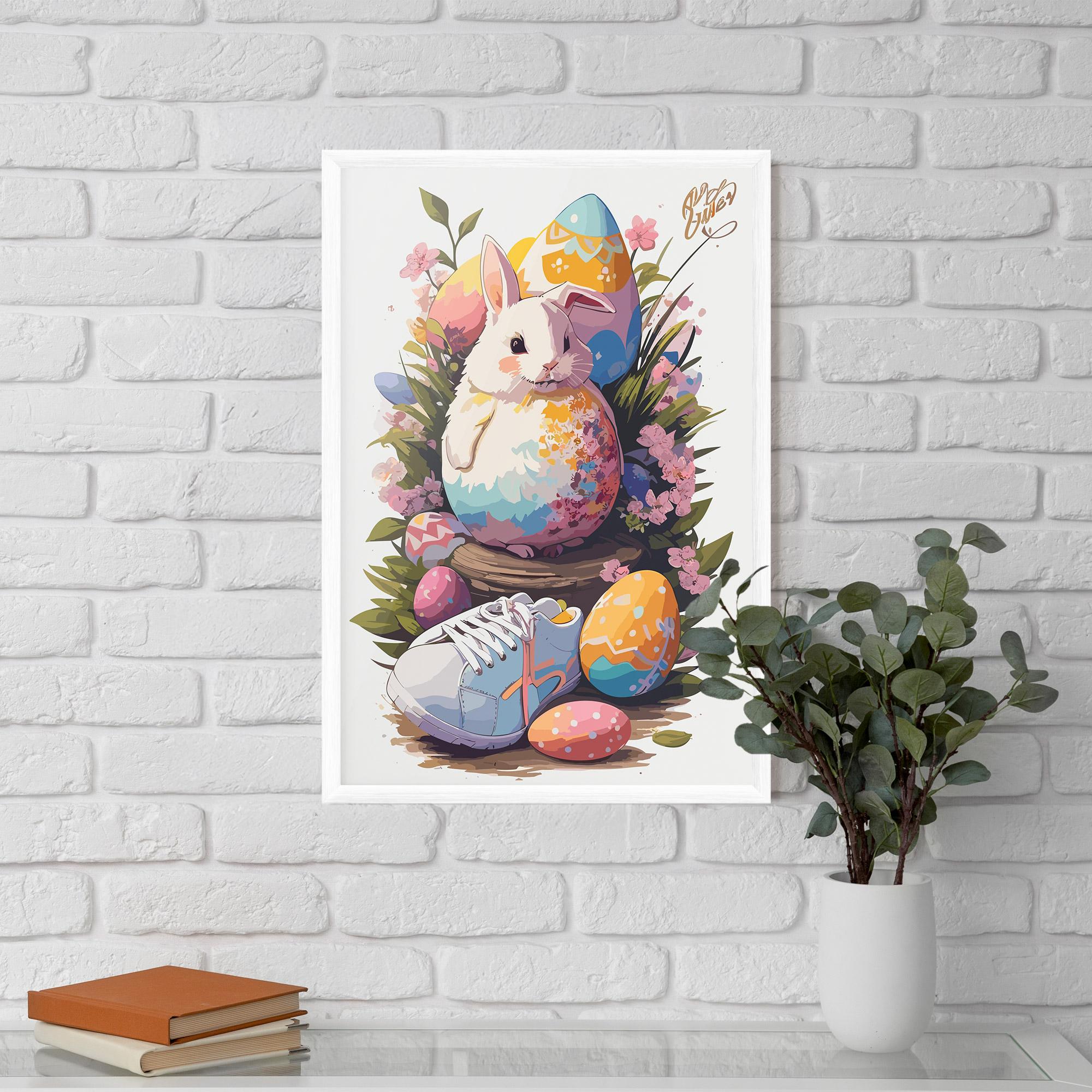 Plakat w Ramie Fatt Cute Bunny mockup 5