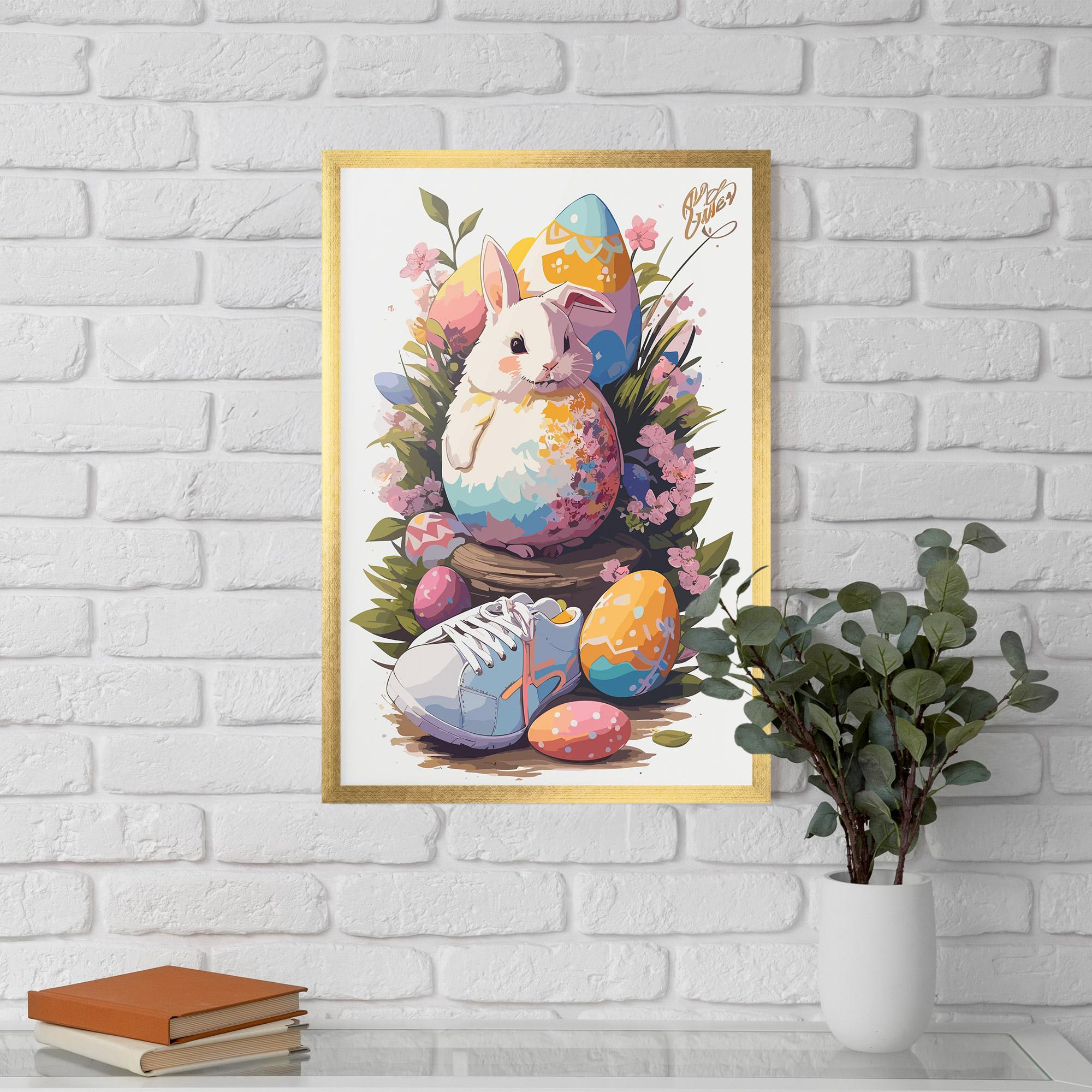 Plakat w Ramie Fatt Cute Bunny mockup 5