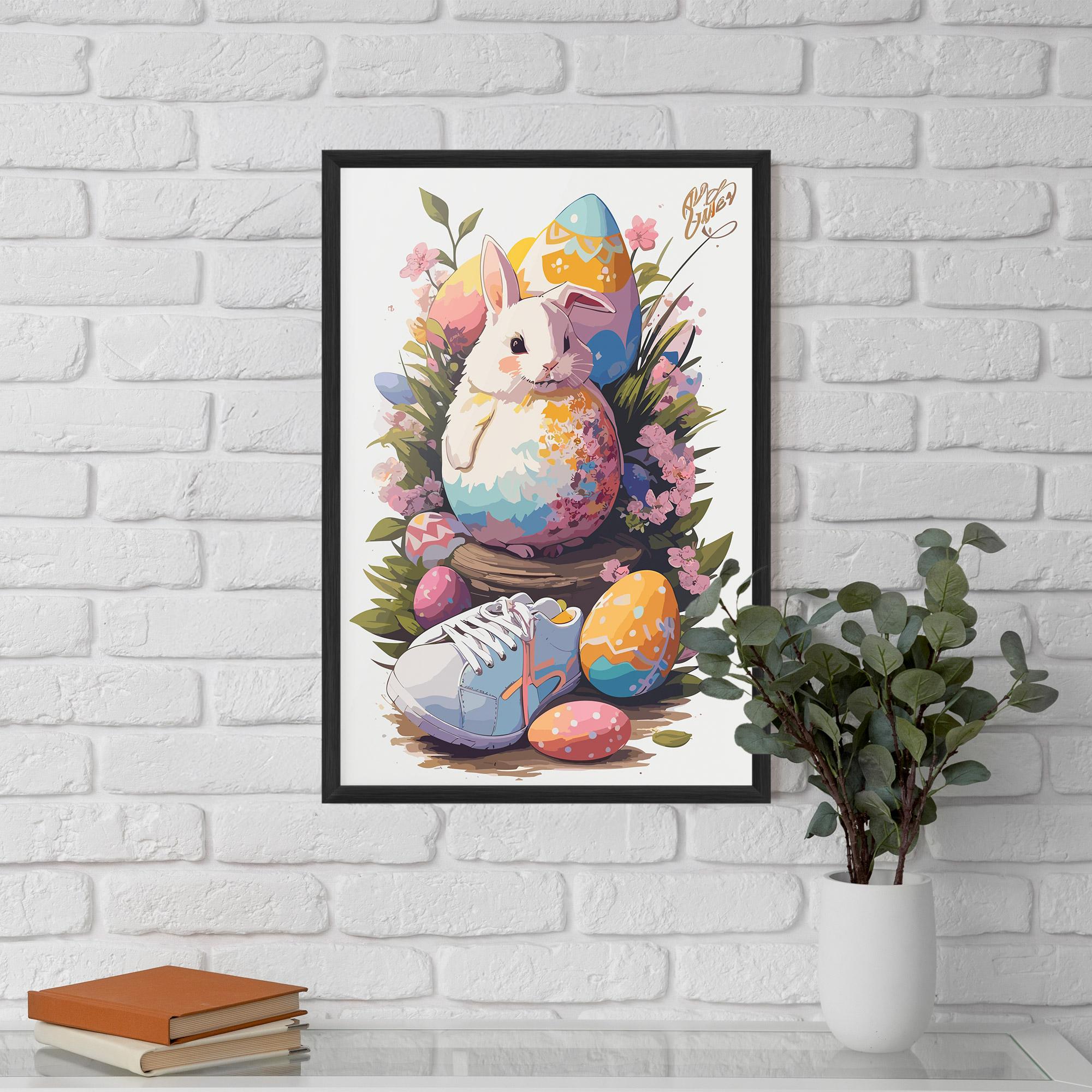 Plakat w Ramie Fatt Cute Bunny mockup 5