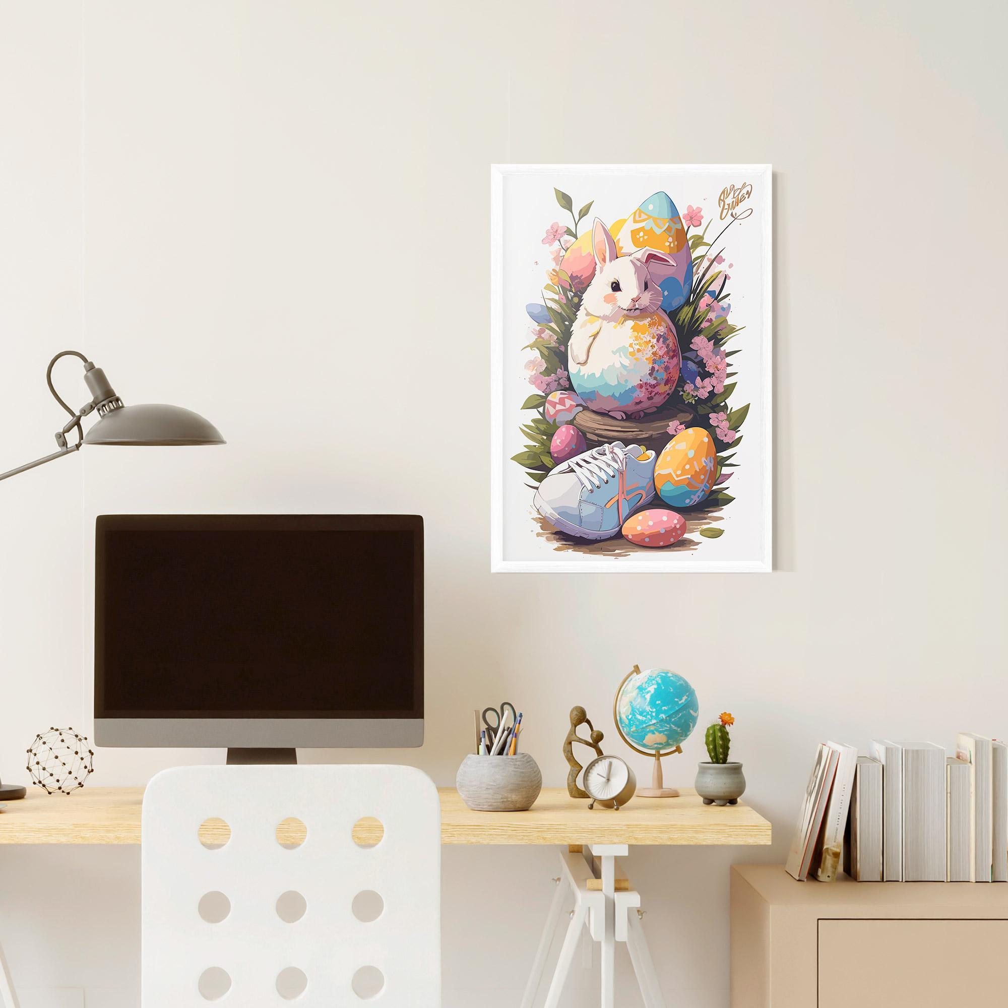 Plakat w Ramie Fatt Cute Bunny mockup 6