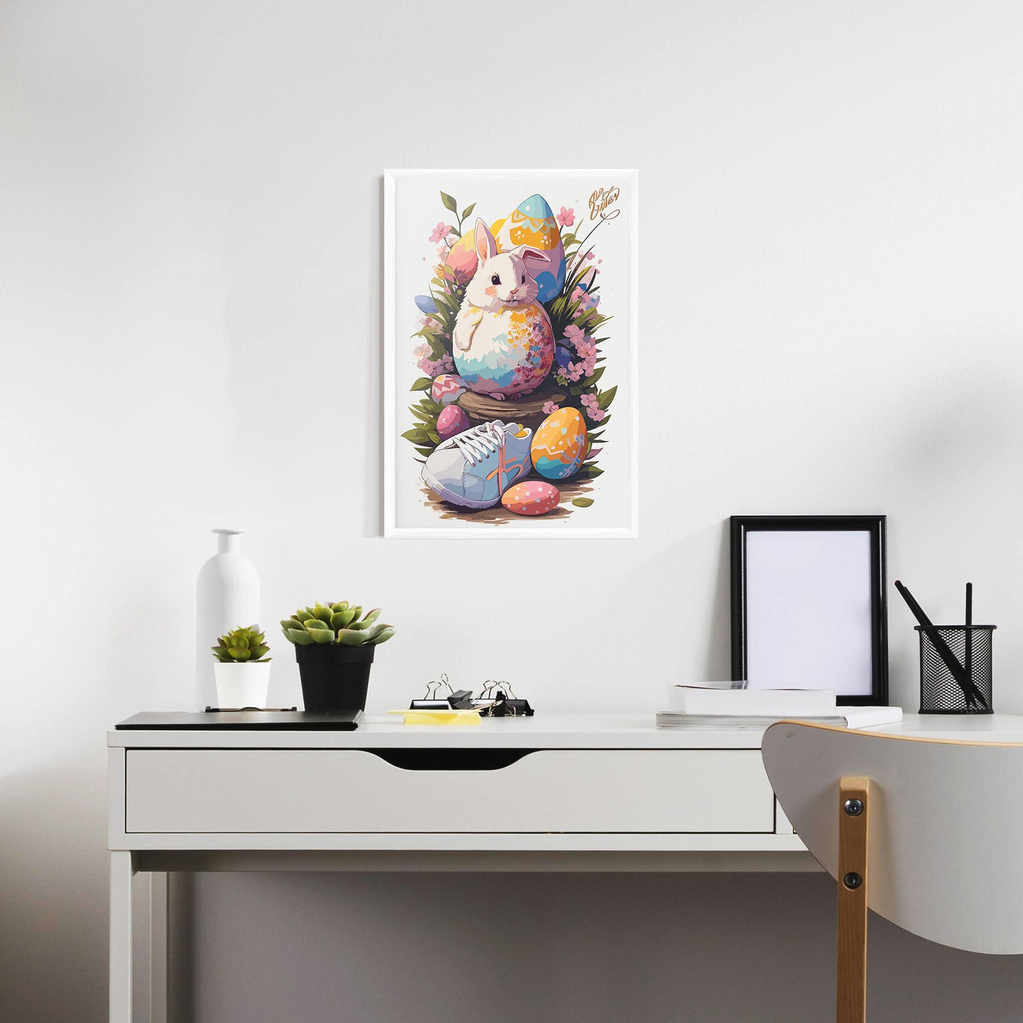 Plakat w Ramie Fatt Cute Bunny mockup 7