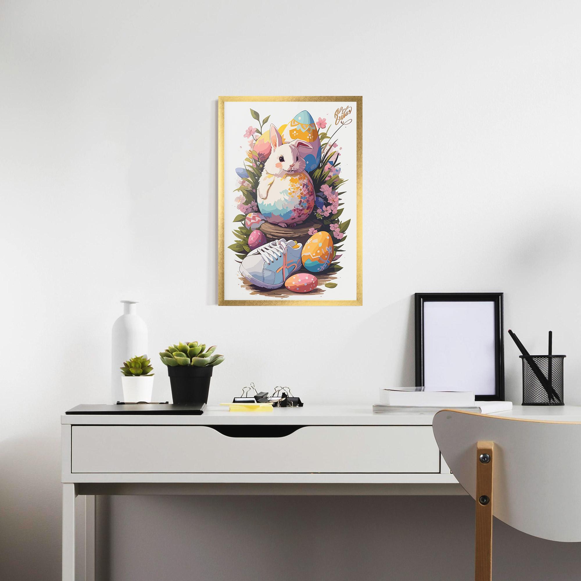 Plakat w Ramie Fatt Cute Bunny mockup 7