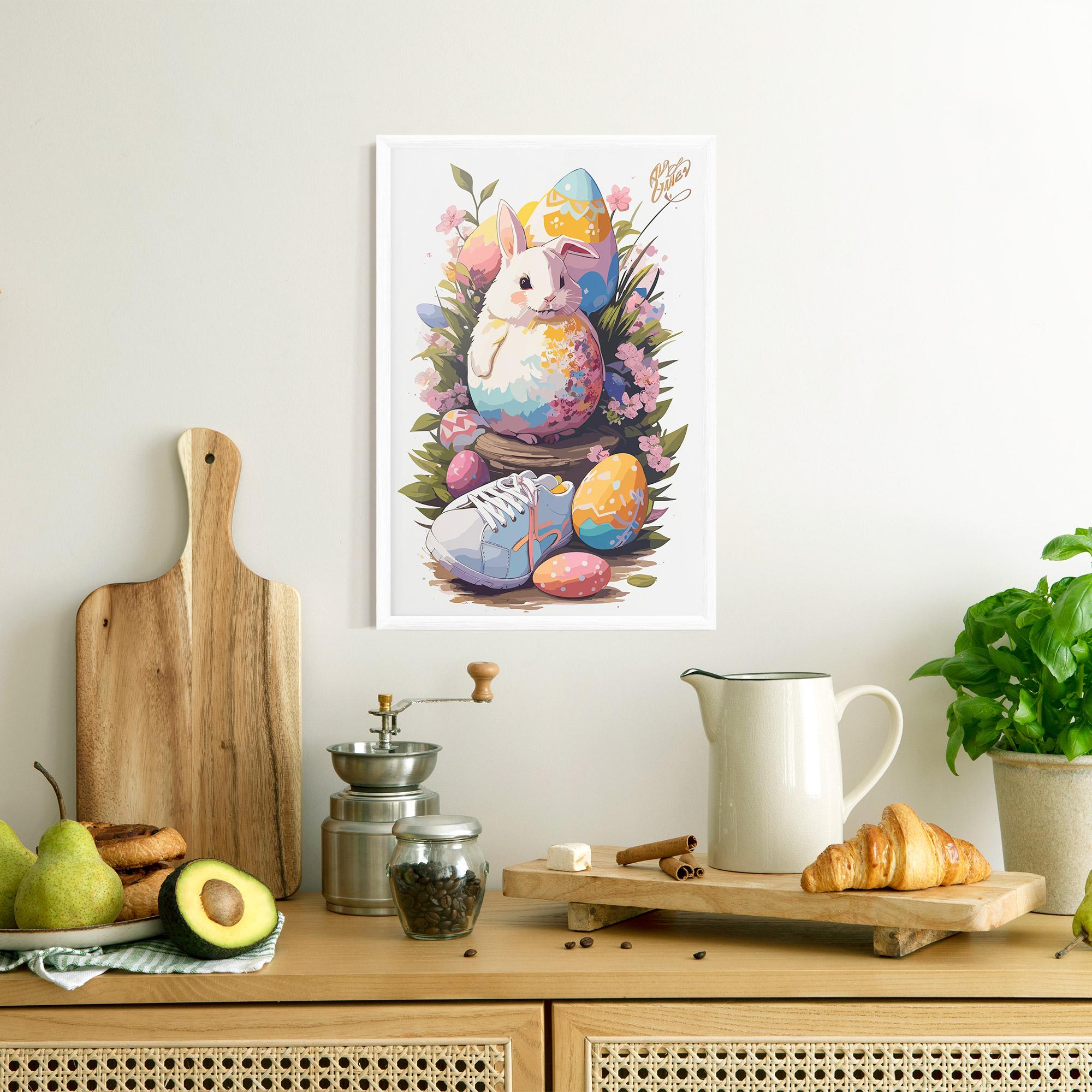 Plakat w Ramie Fatt Cute Bunny mockup 8