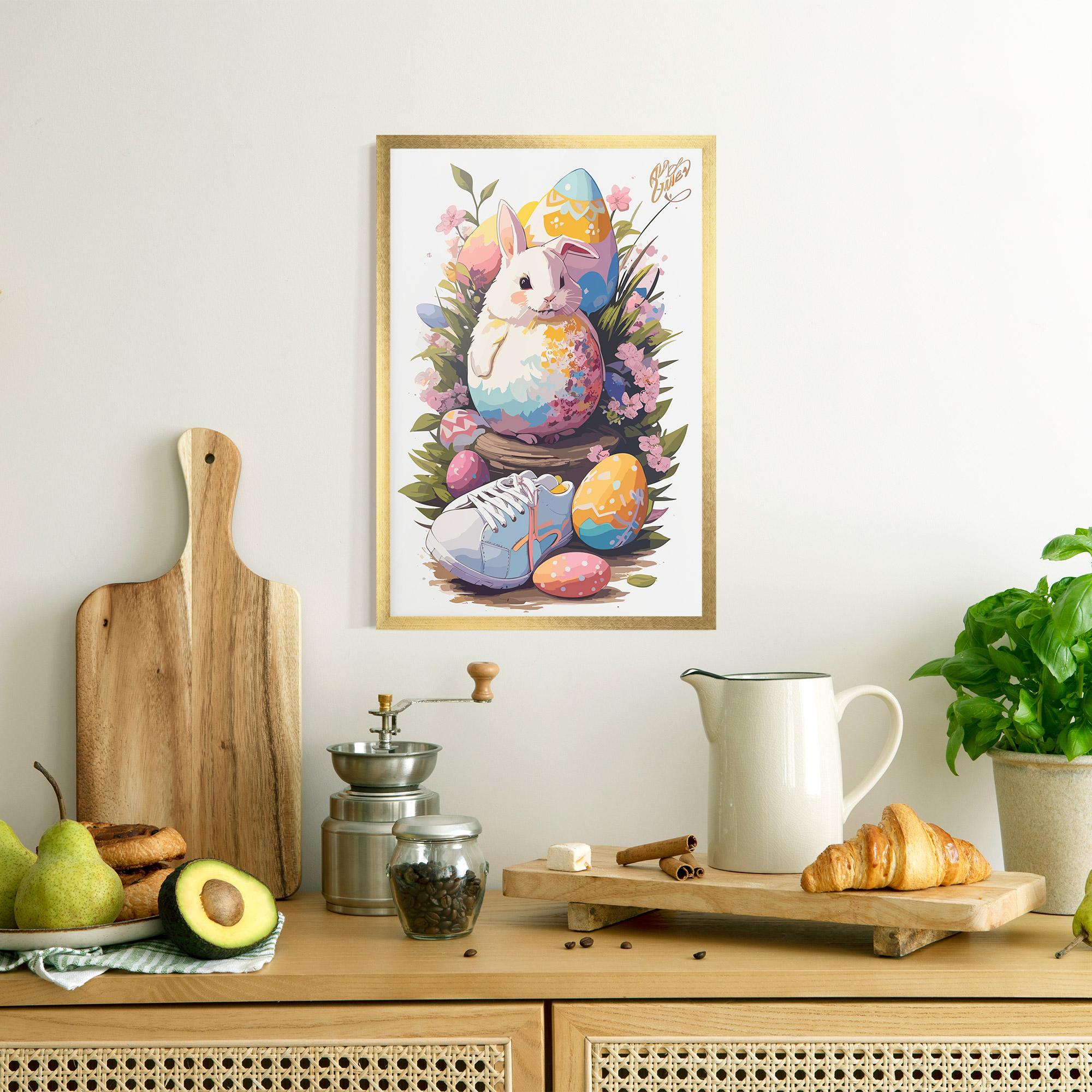 Plakat w Ramie Fatt Cute Bunny mockup 8