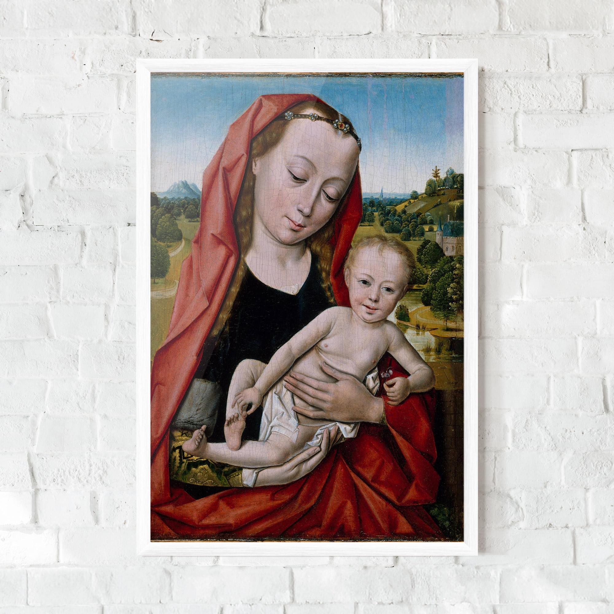Plakat w Ramie Little Religious Baby mockup 0