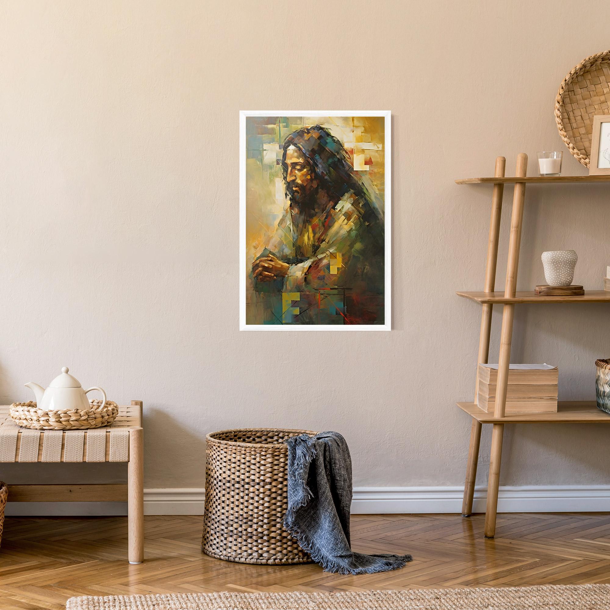 Plakat w Ramie Christ Painting Art mockup 9