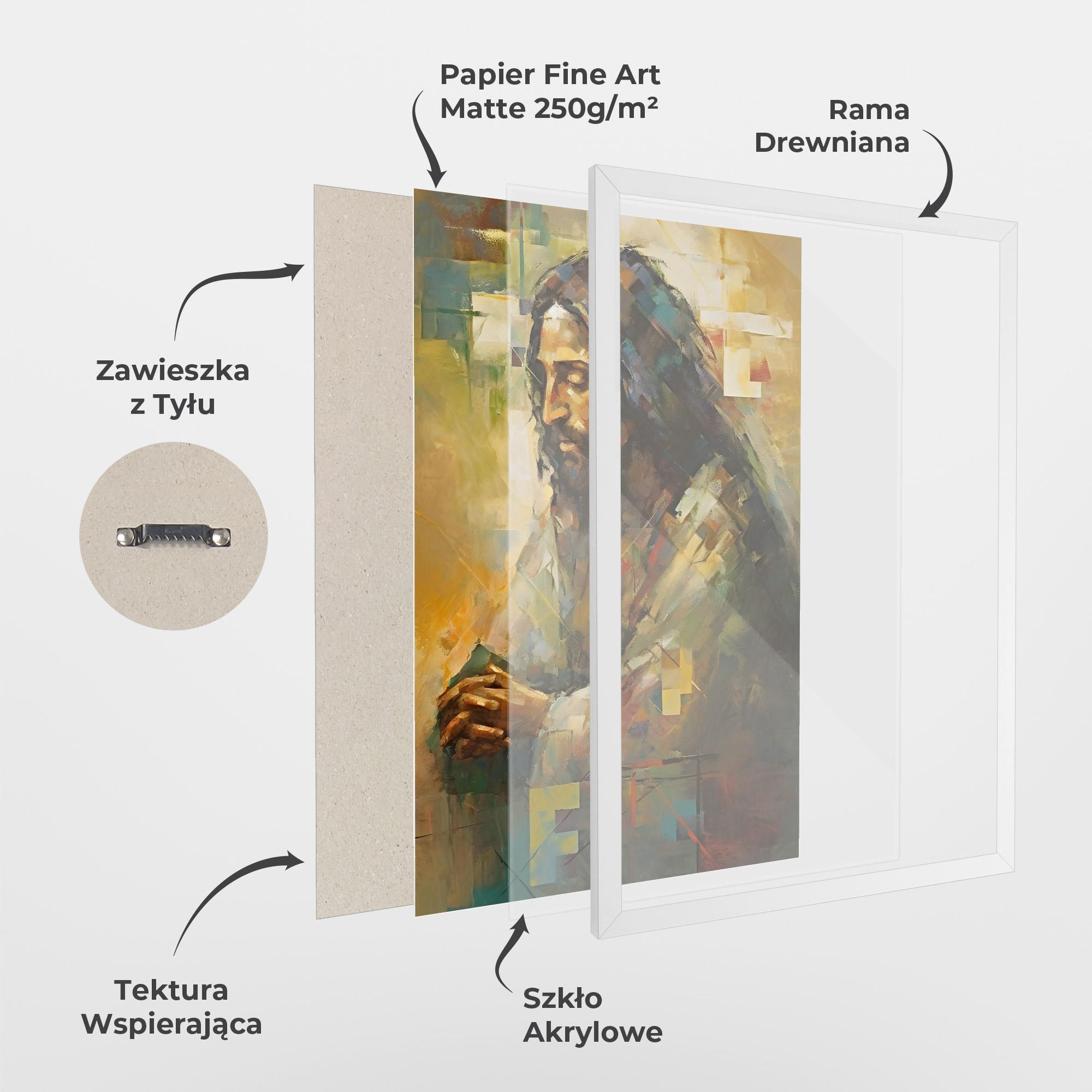 Plakat w Ramie Christ Painting Art mockup 1