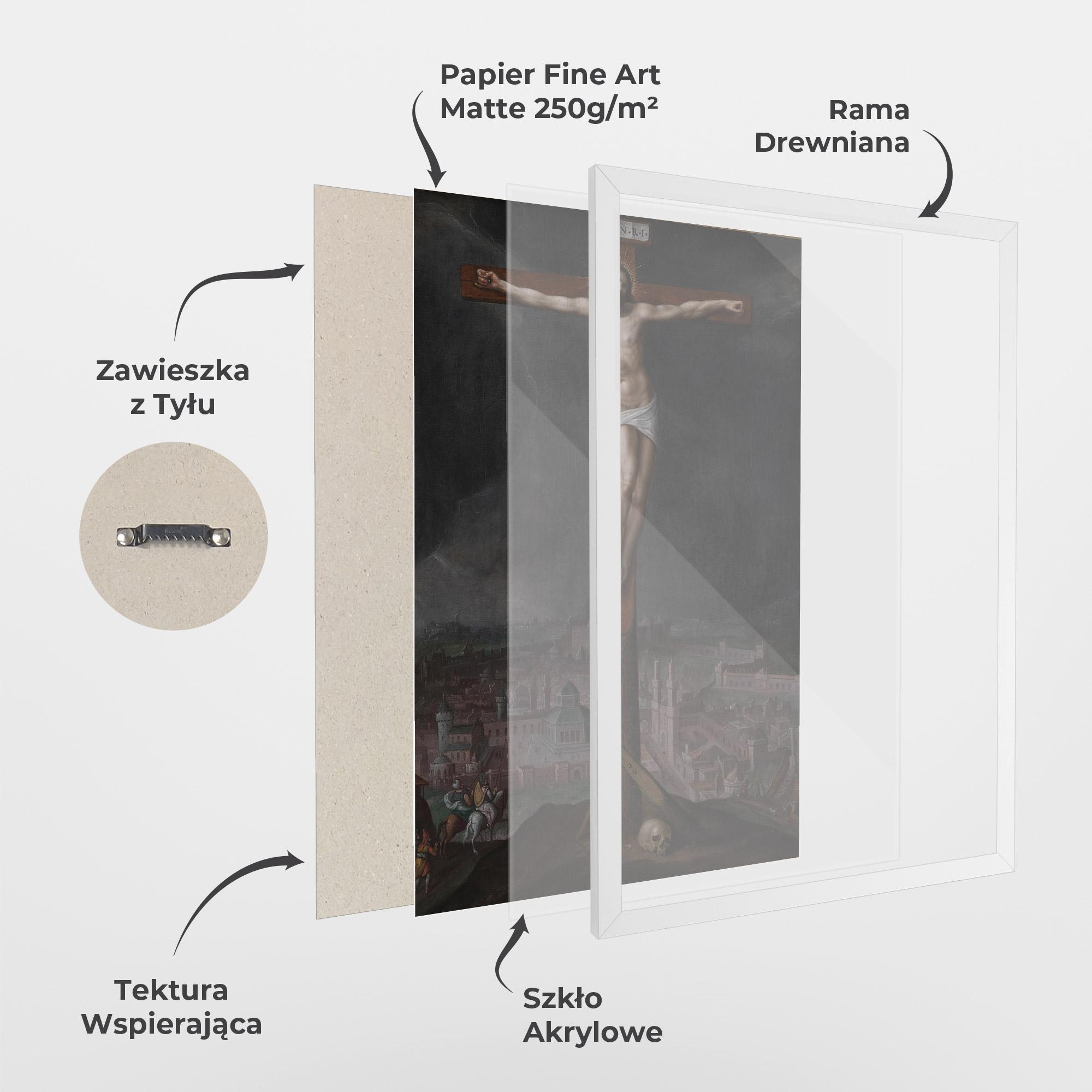 Plakat w Ramie Dark Cloud Jesus mockup 1