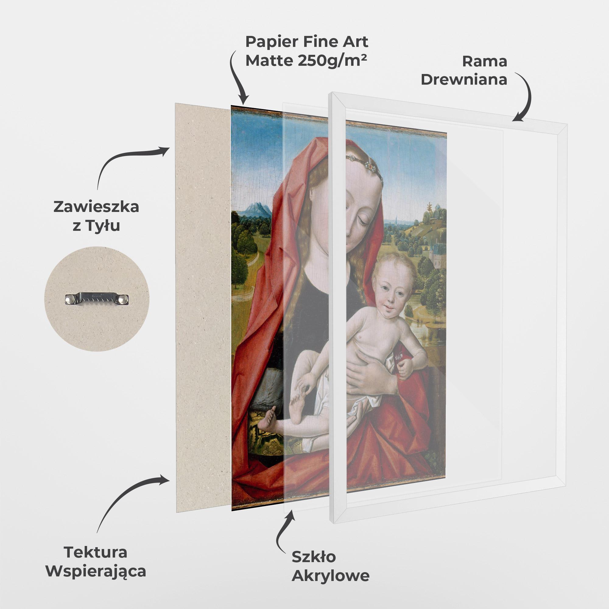 Plakat w Ramie Little Religious Baby mockup 1